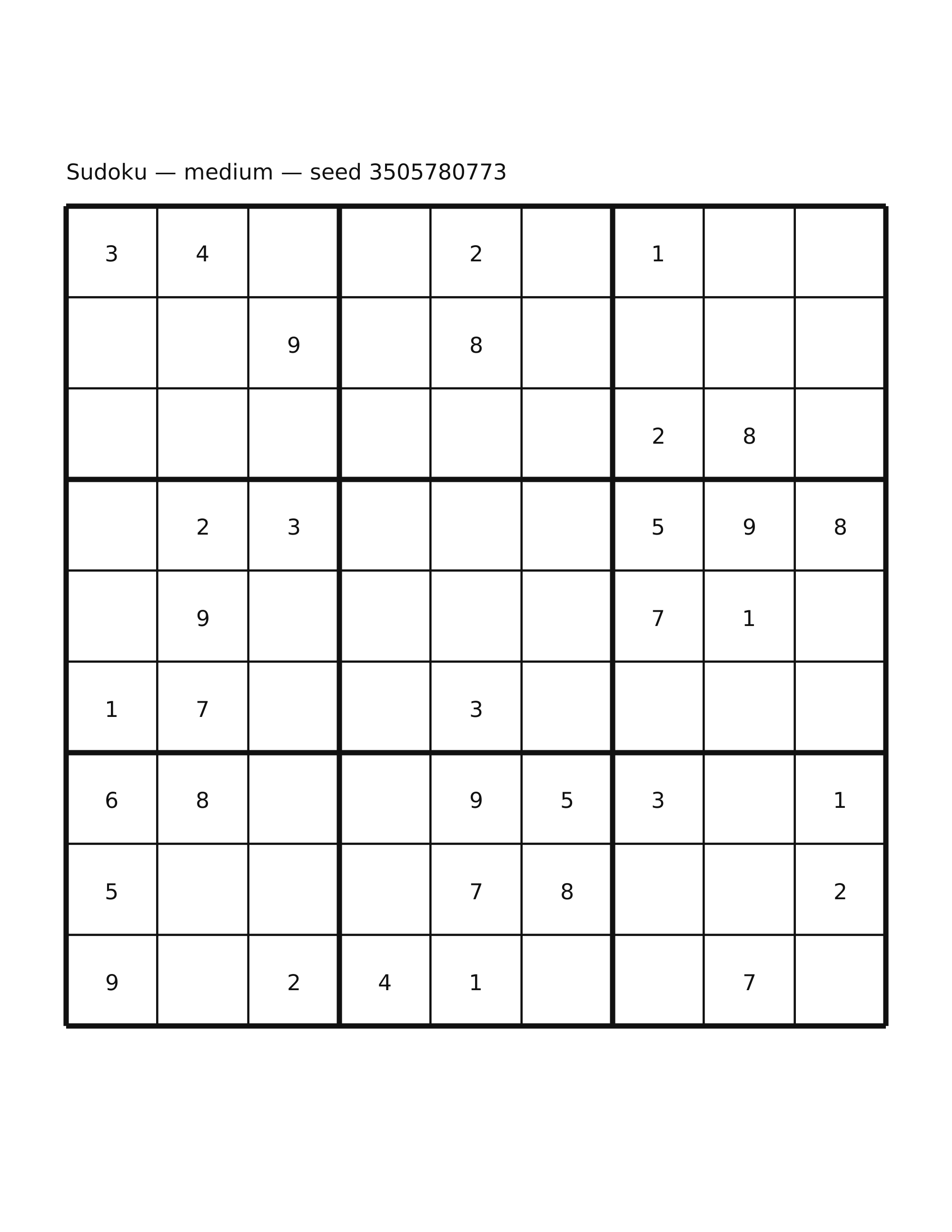 Sudoku — medium #6
