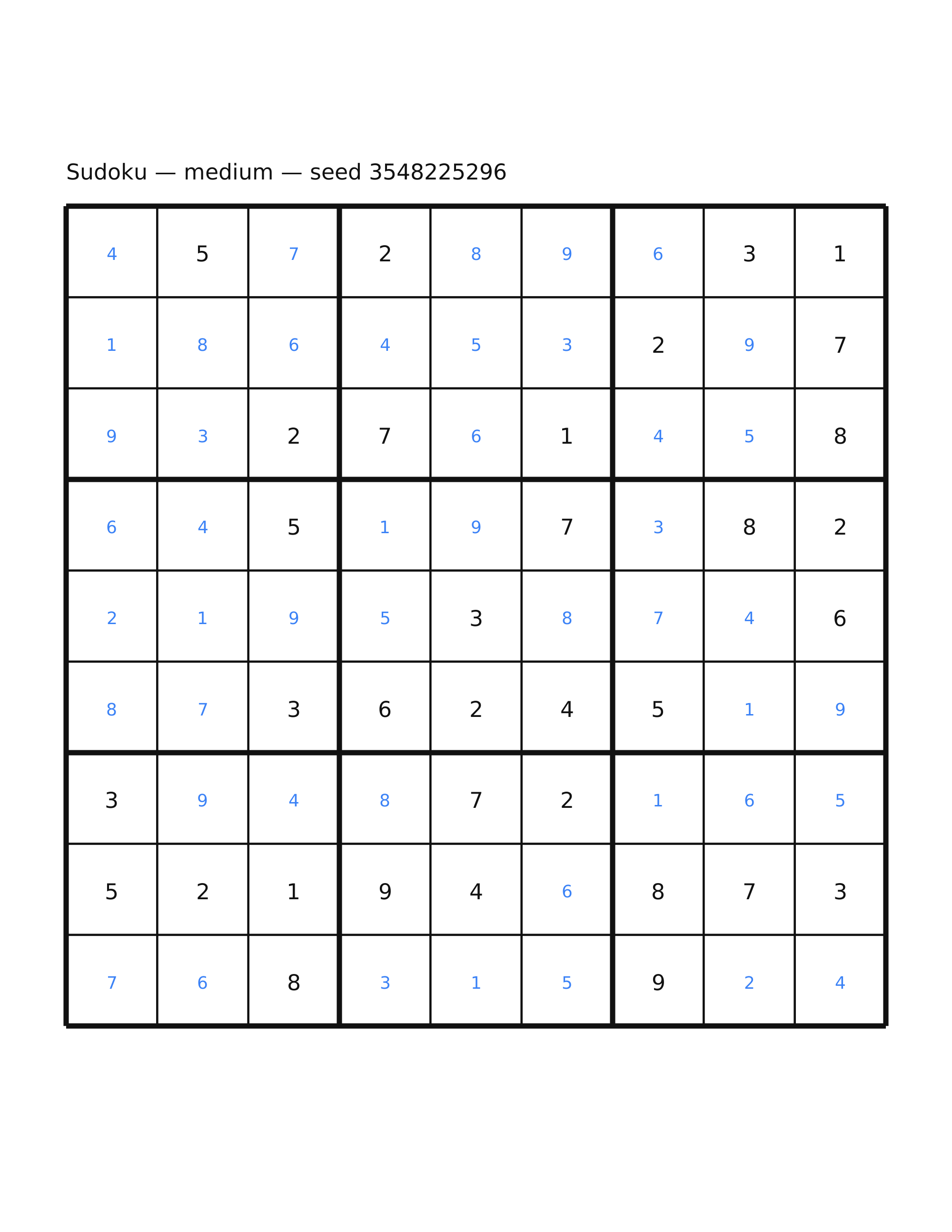 Sudoku — medium #50 — solution