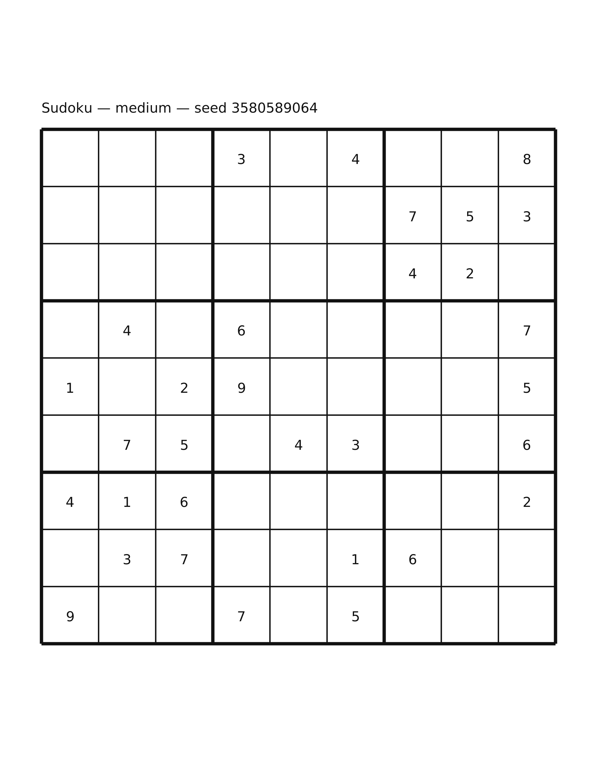 Sudoku — medium #17