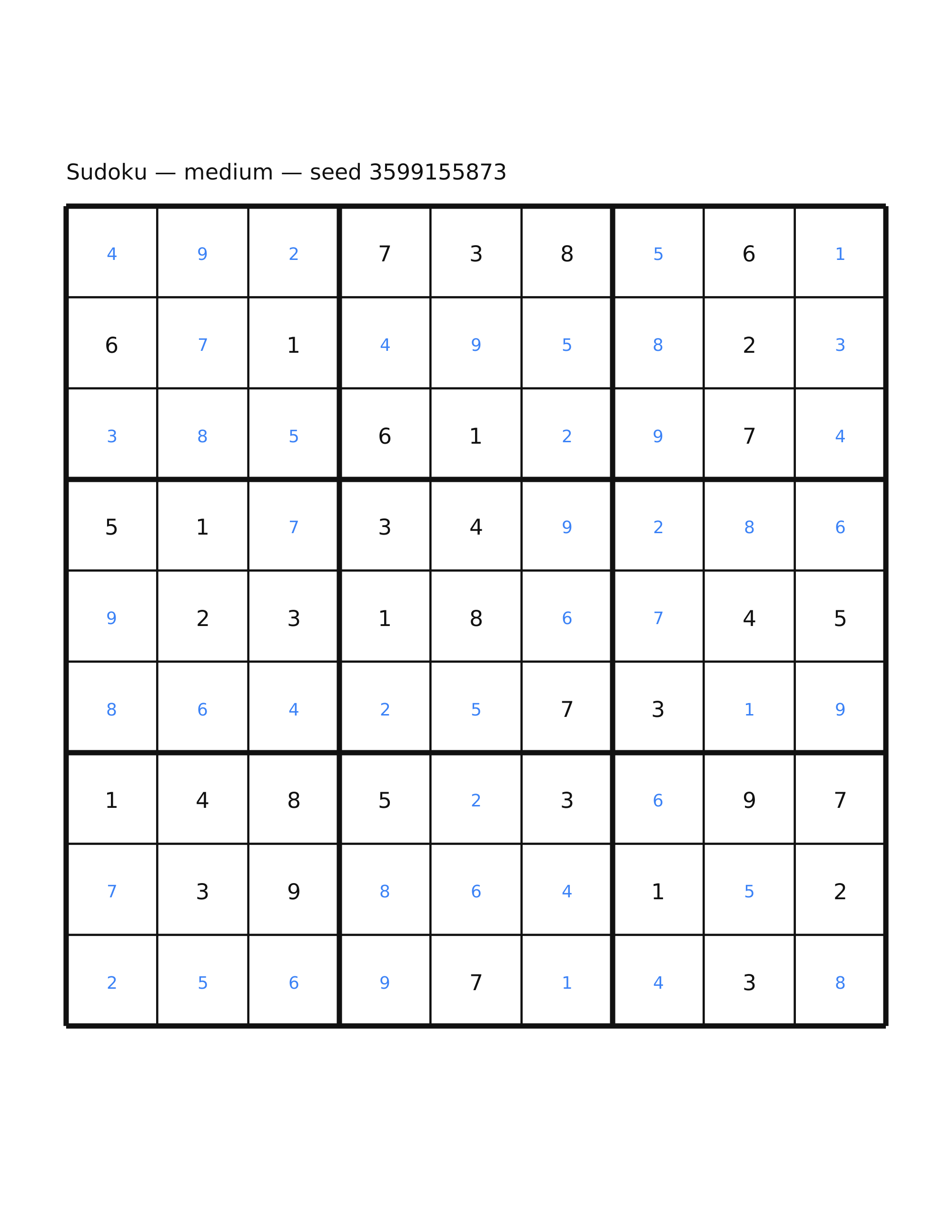 Sudoku — medium #56 — solution