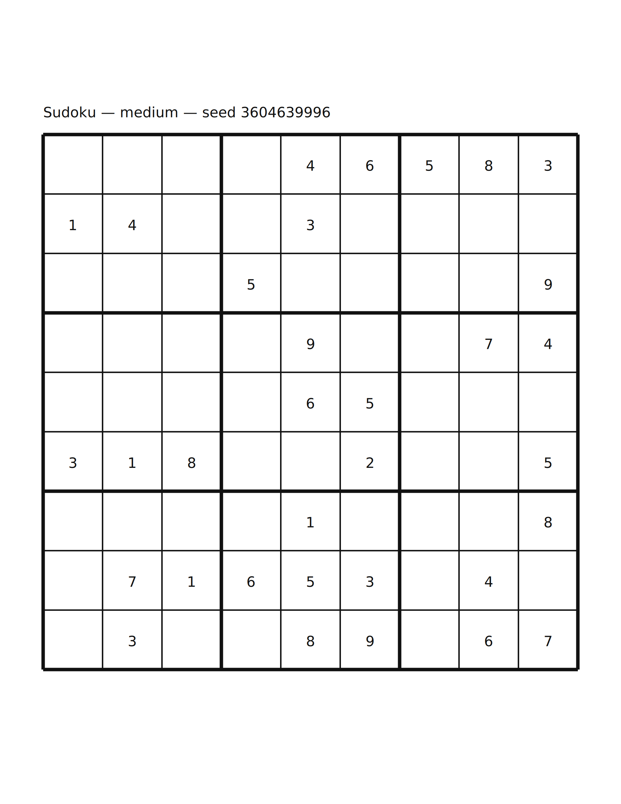 Sudoku — medium #1