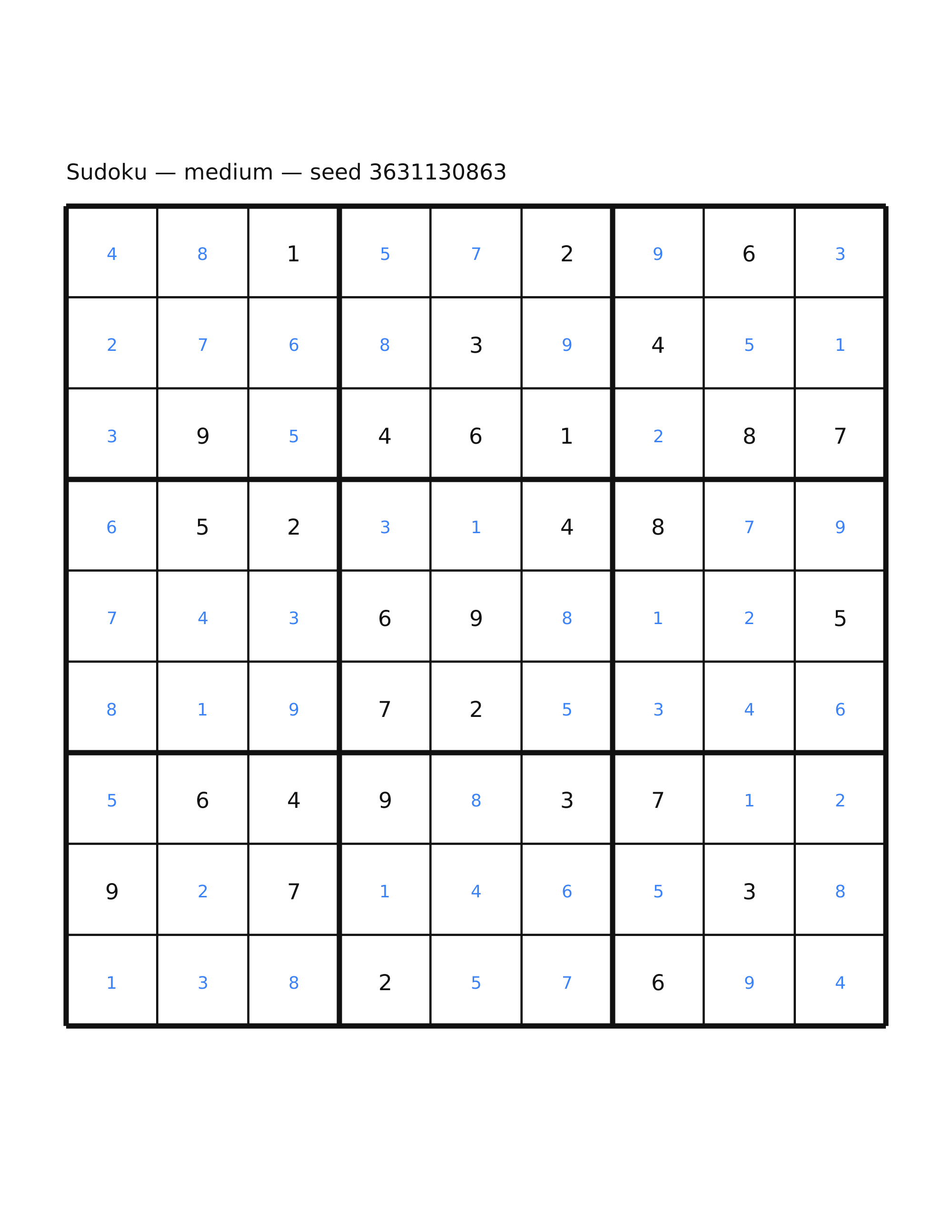Sudoku — medium #22 — solution