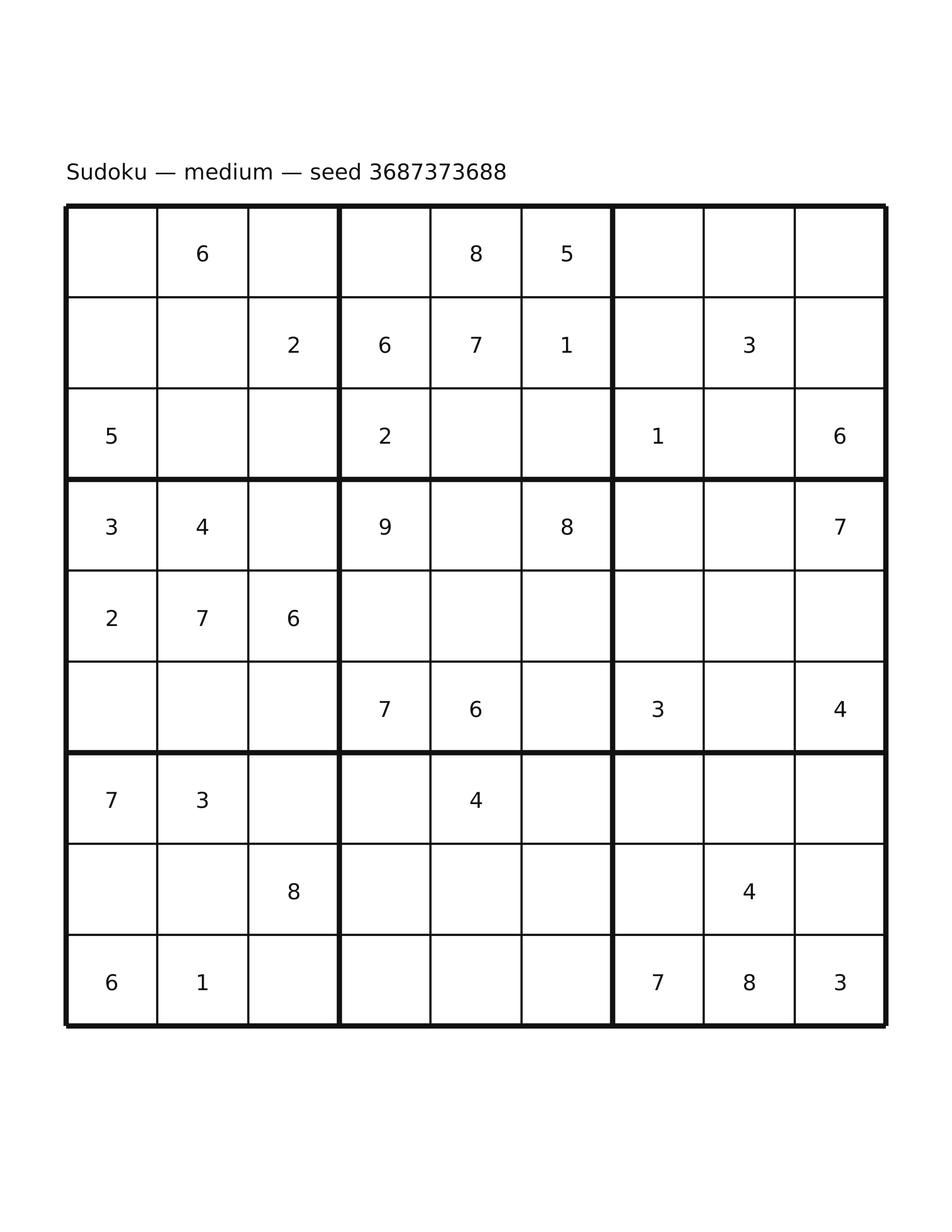 Sudoku — medium #58