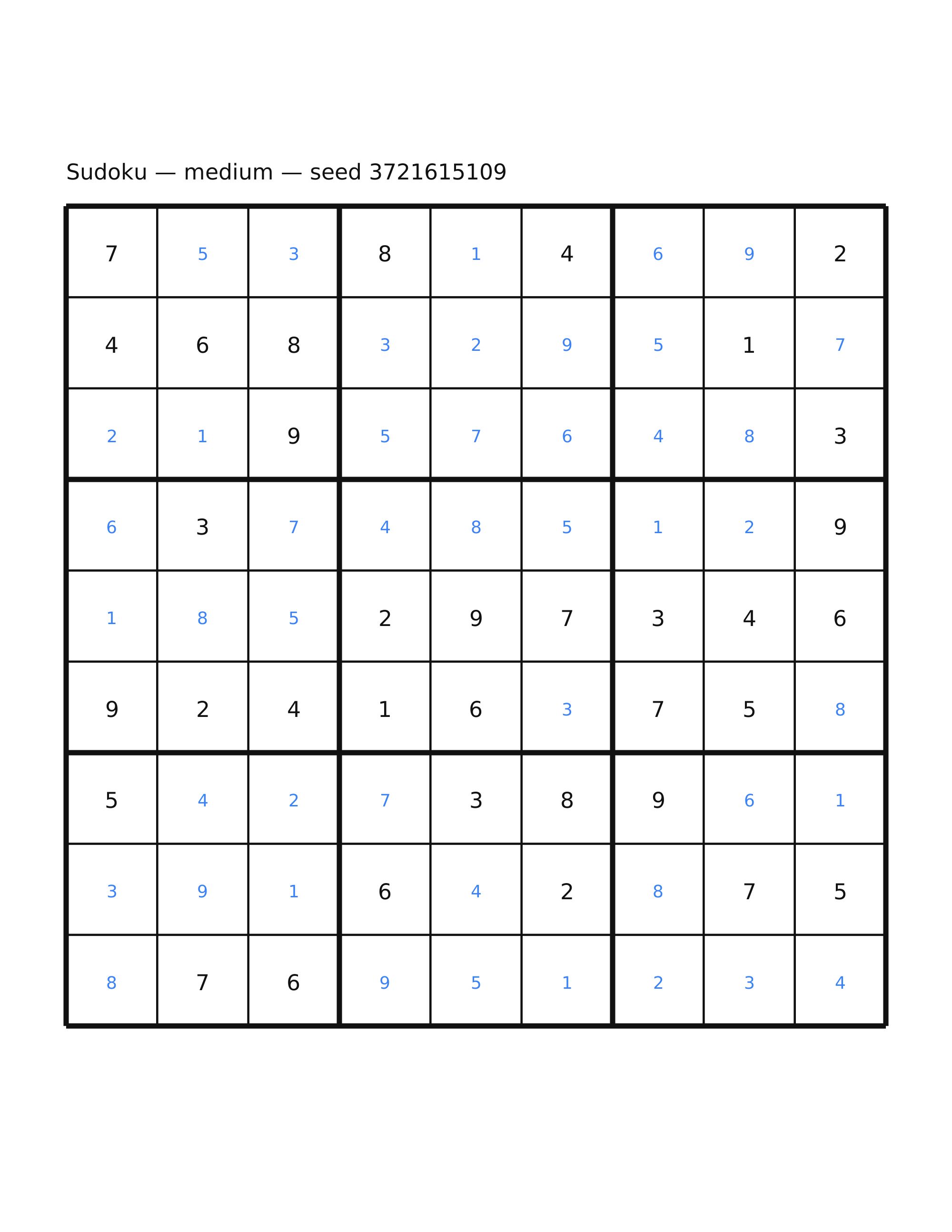 Sudoku — medium #40 — solution