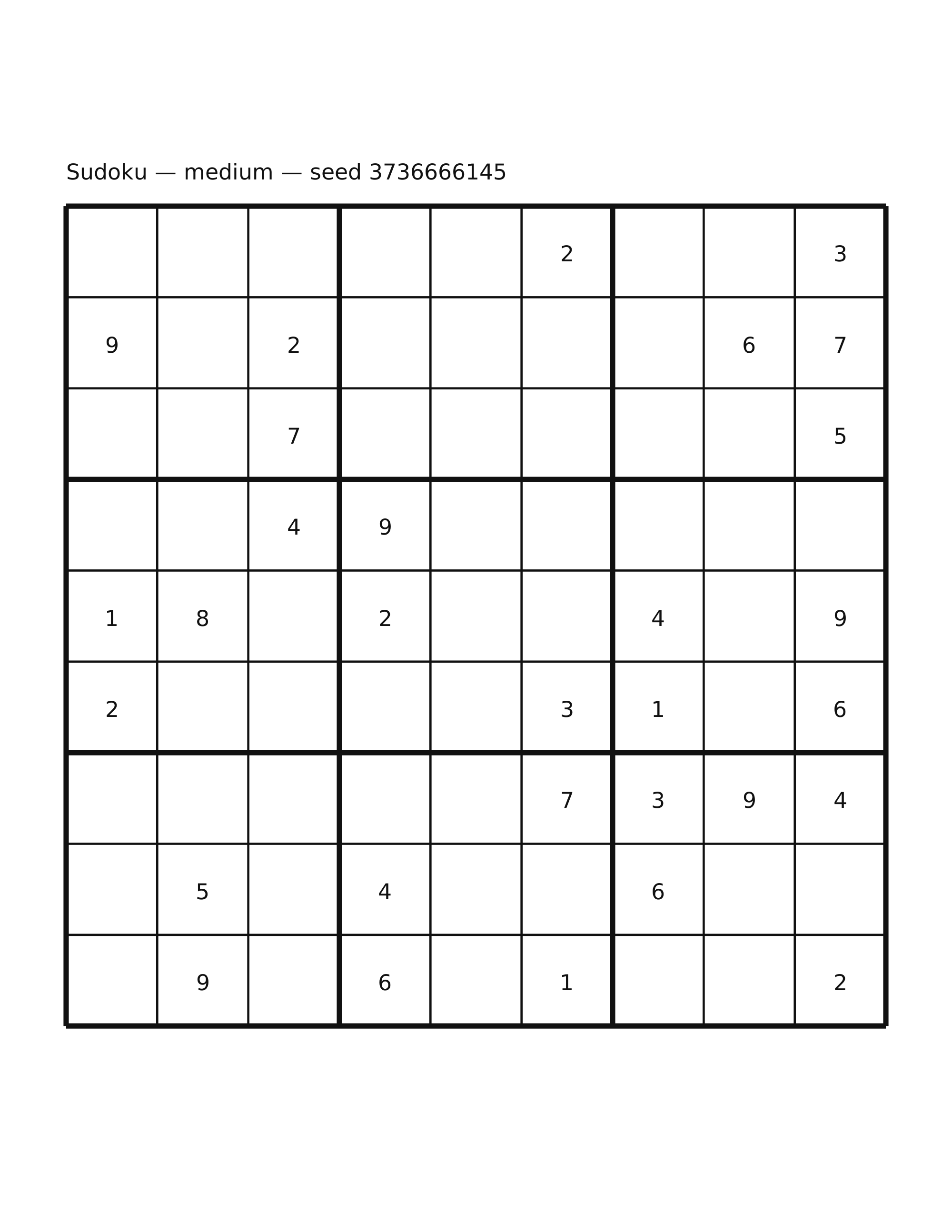 Sudoku — medium #57