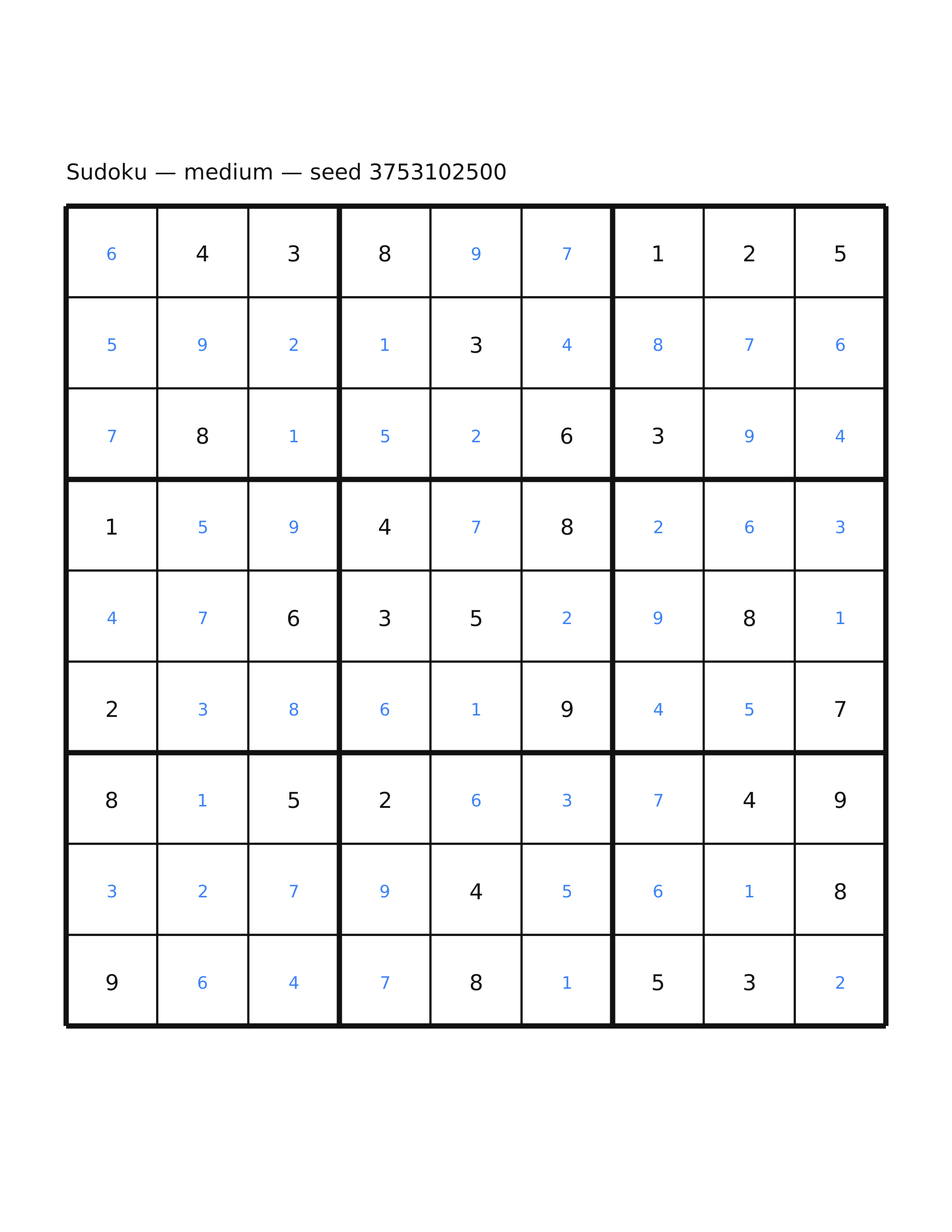 Sudoku — medium #57 — solution