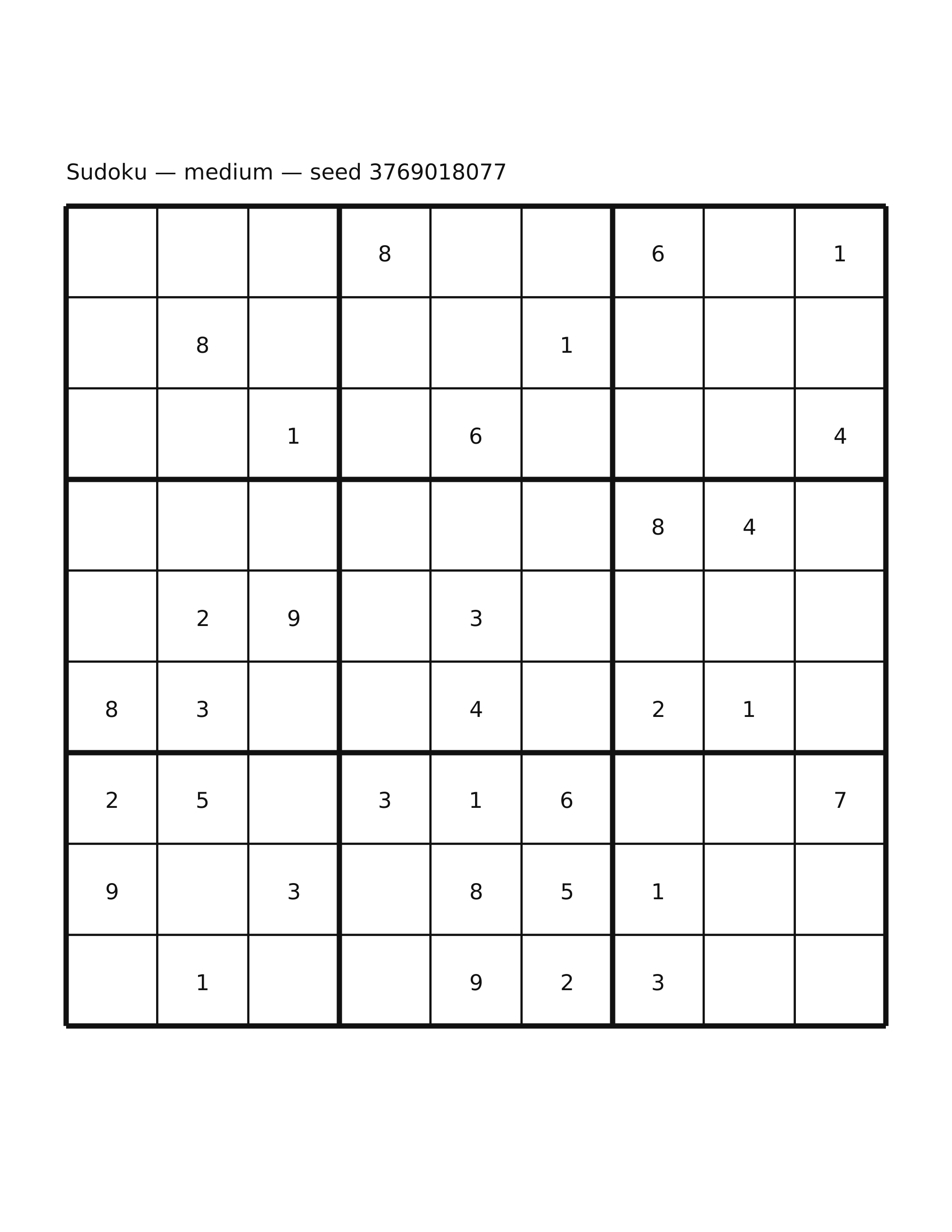 Sudoku — medium #17