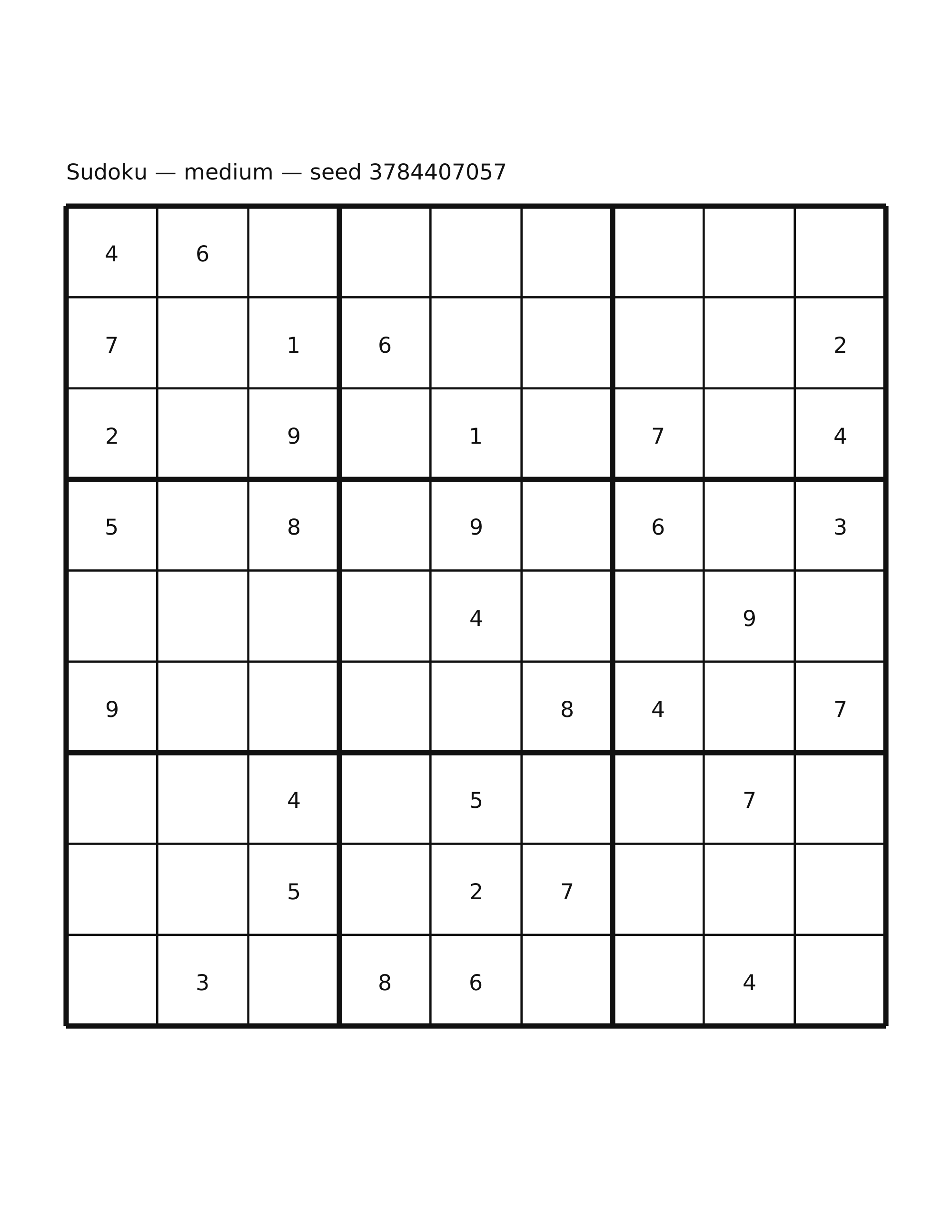 Sudoku — medium #10