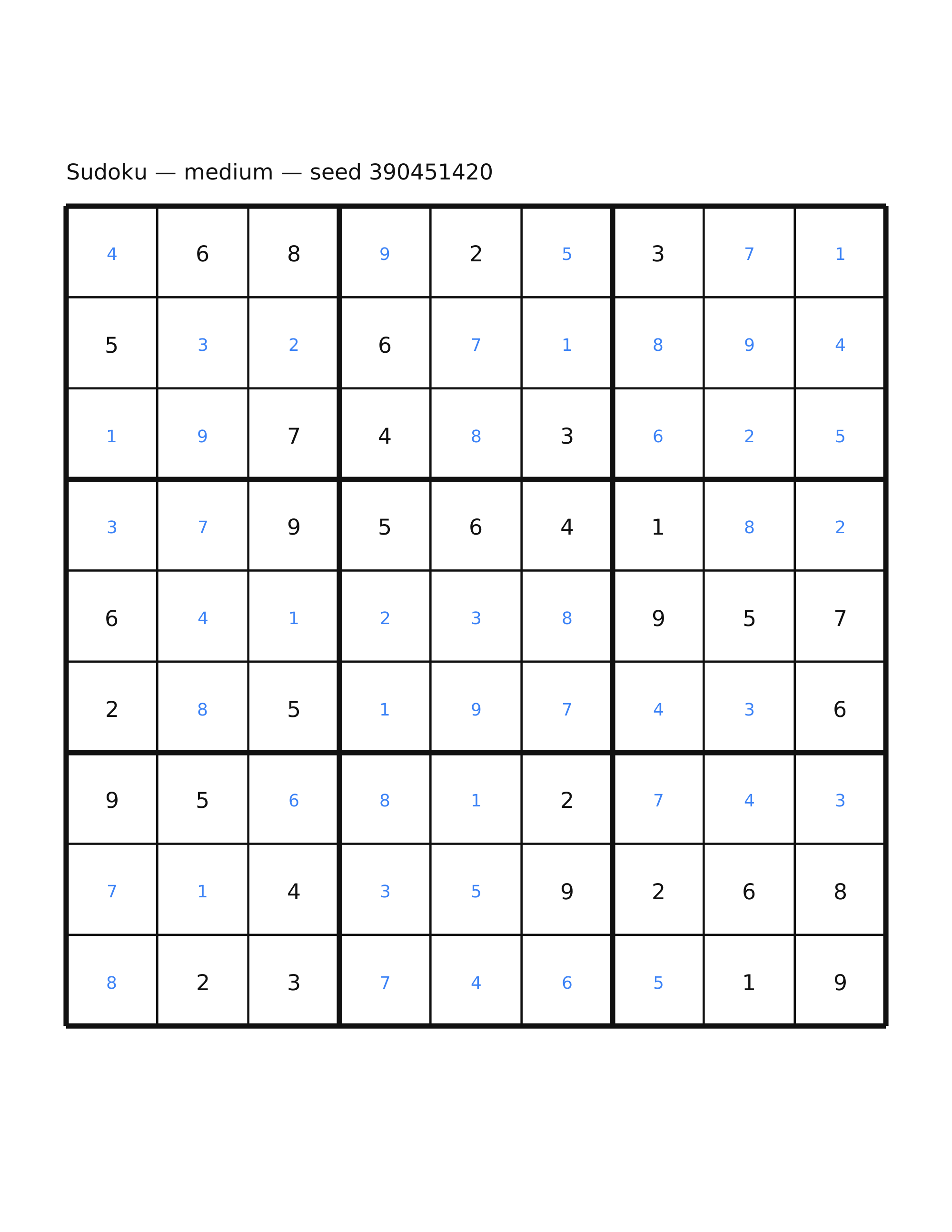 Sudoku — medium #44 — solution