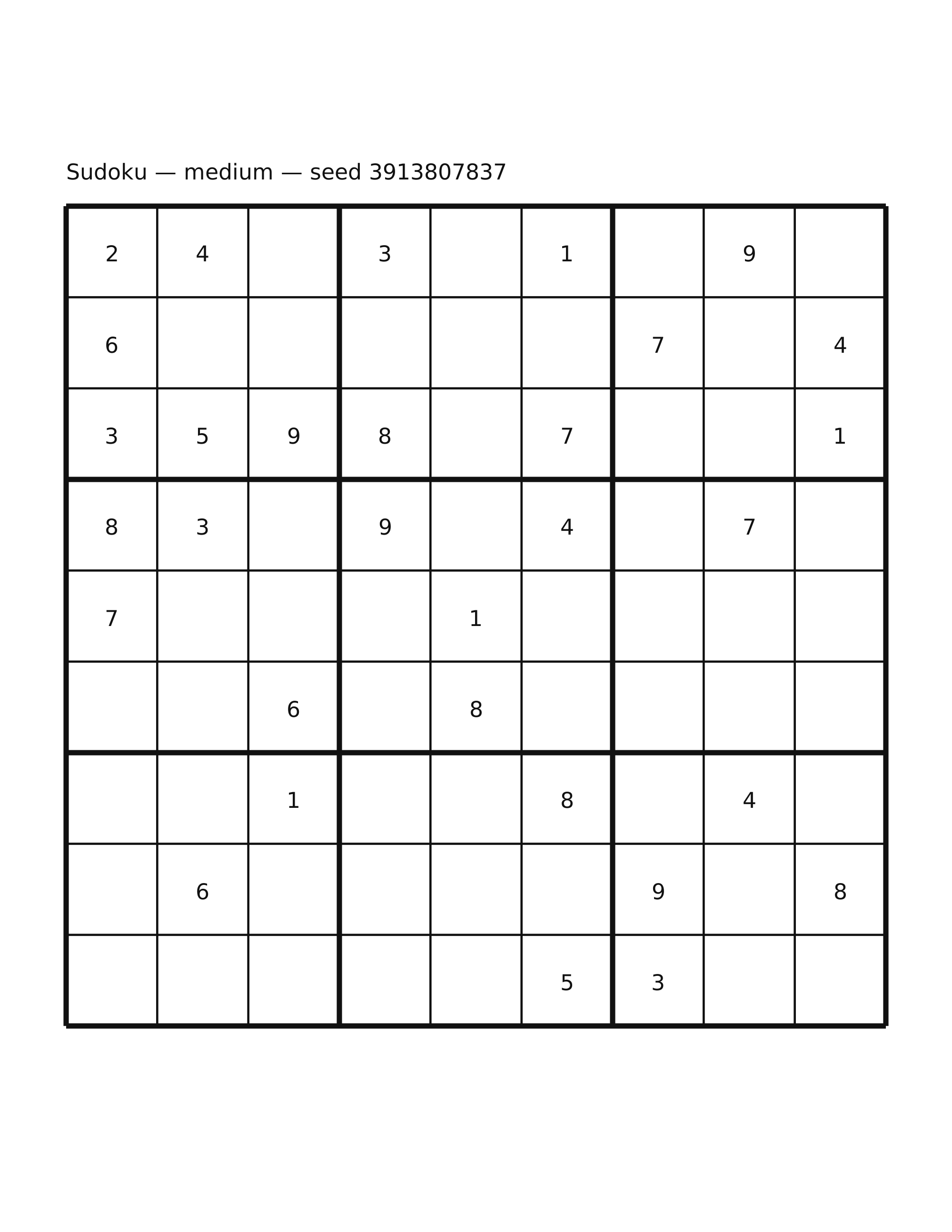 Sudoku — medium #53