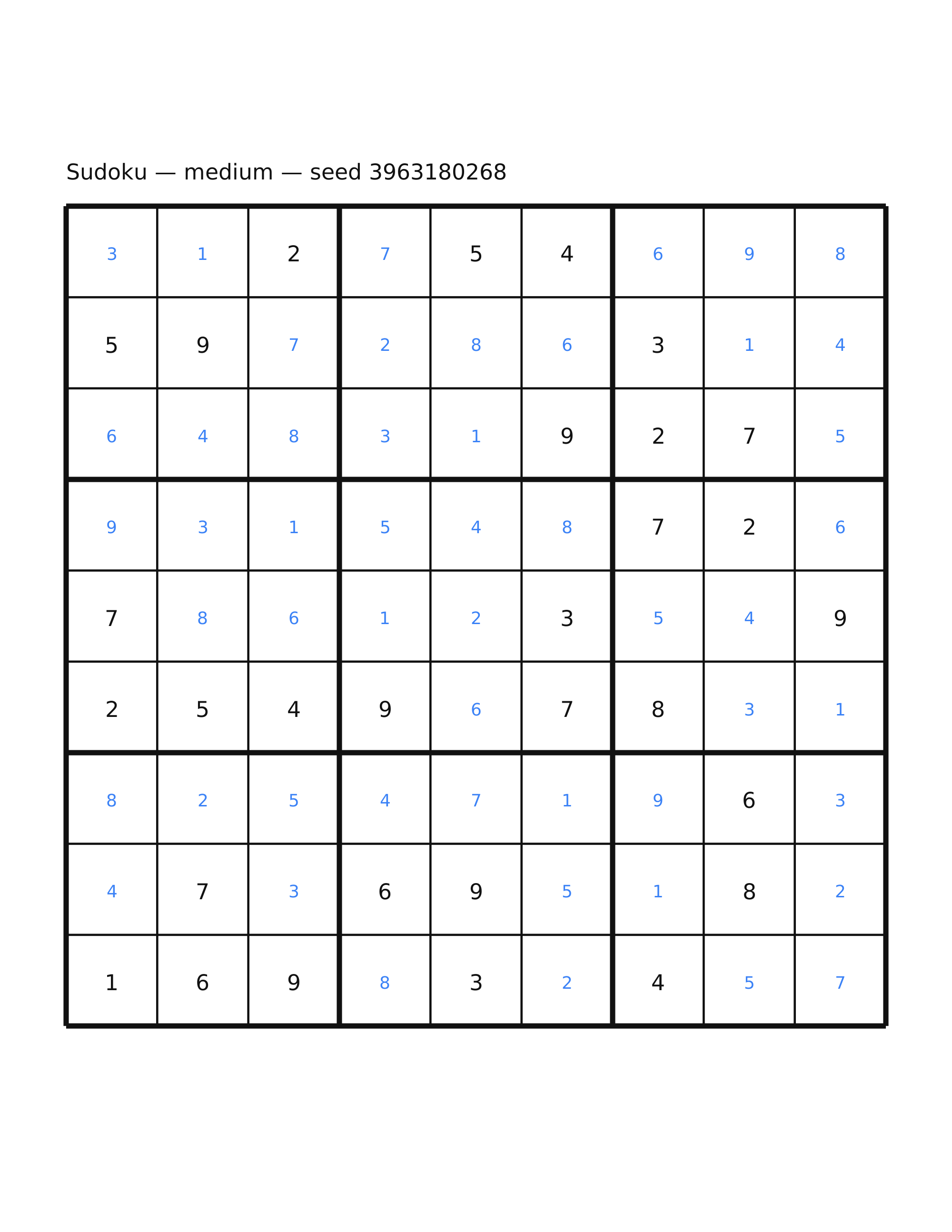 Sudoku — medium #16 — solution