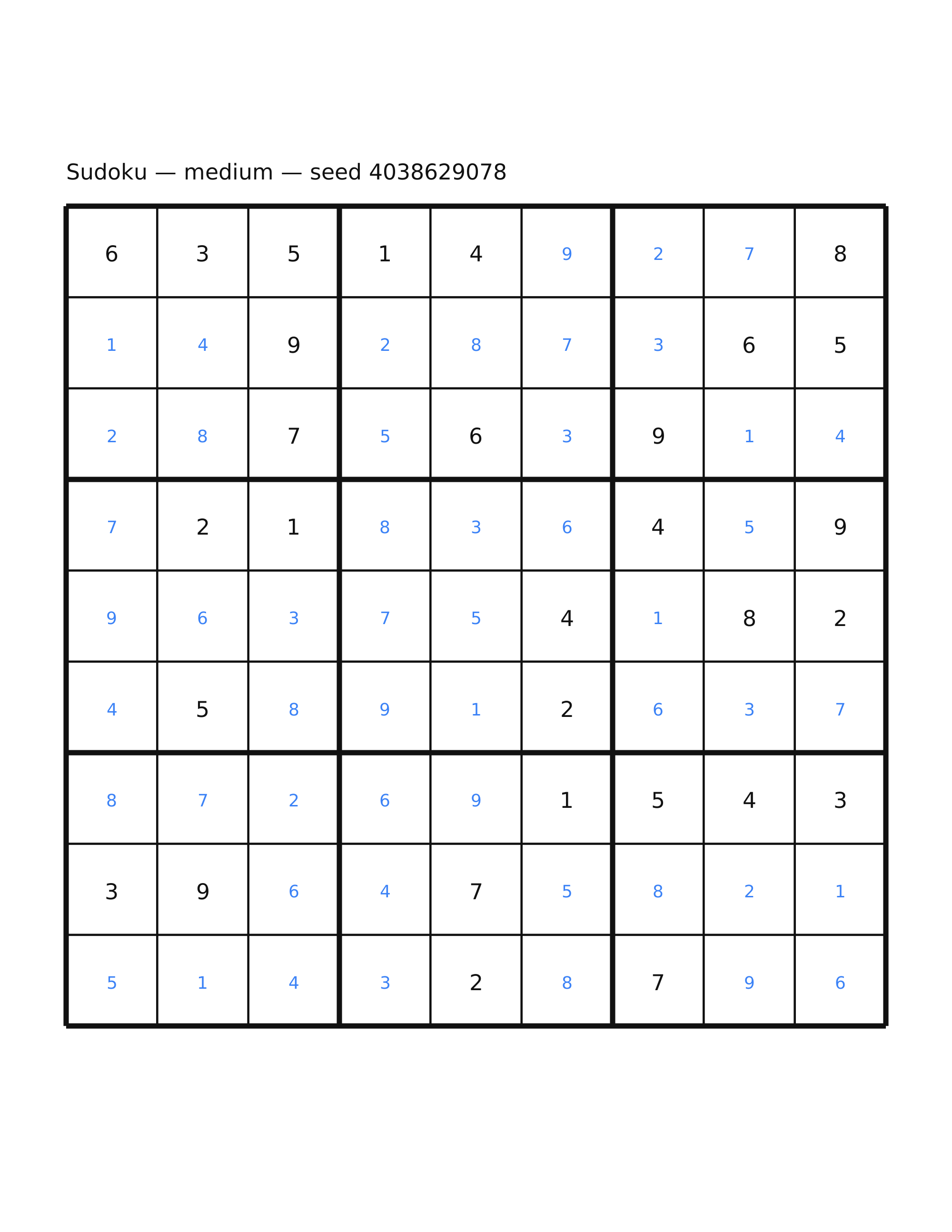 Sudoku — medium #19 — solution
