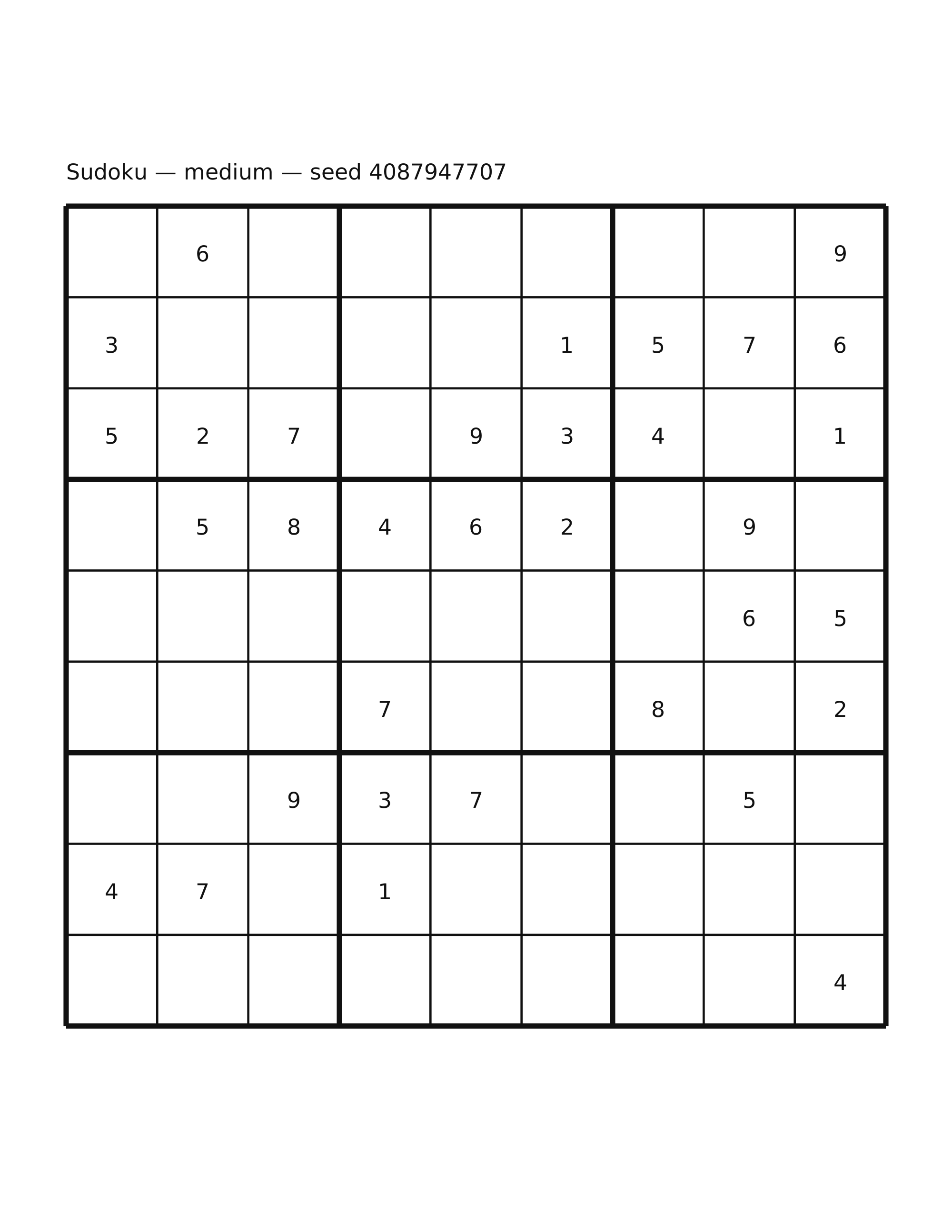 Sudoku — medium #22