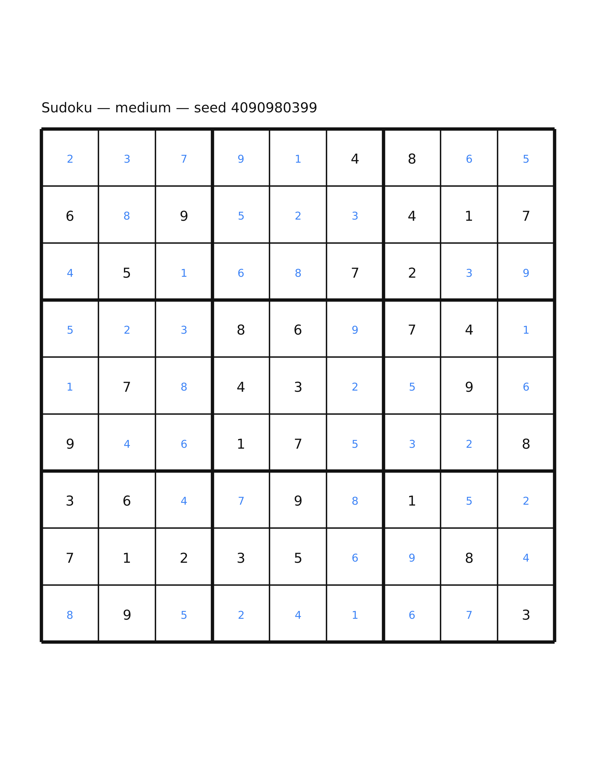 Sudoku — medium #26 — solution