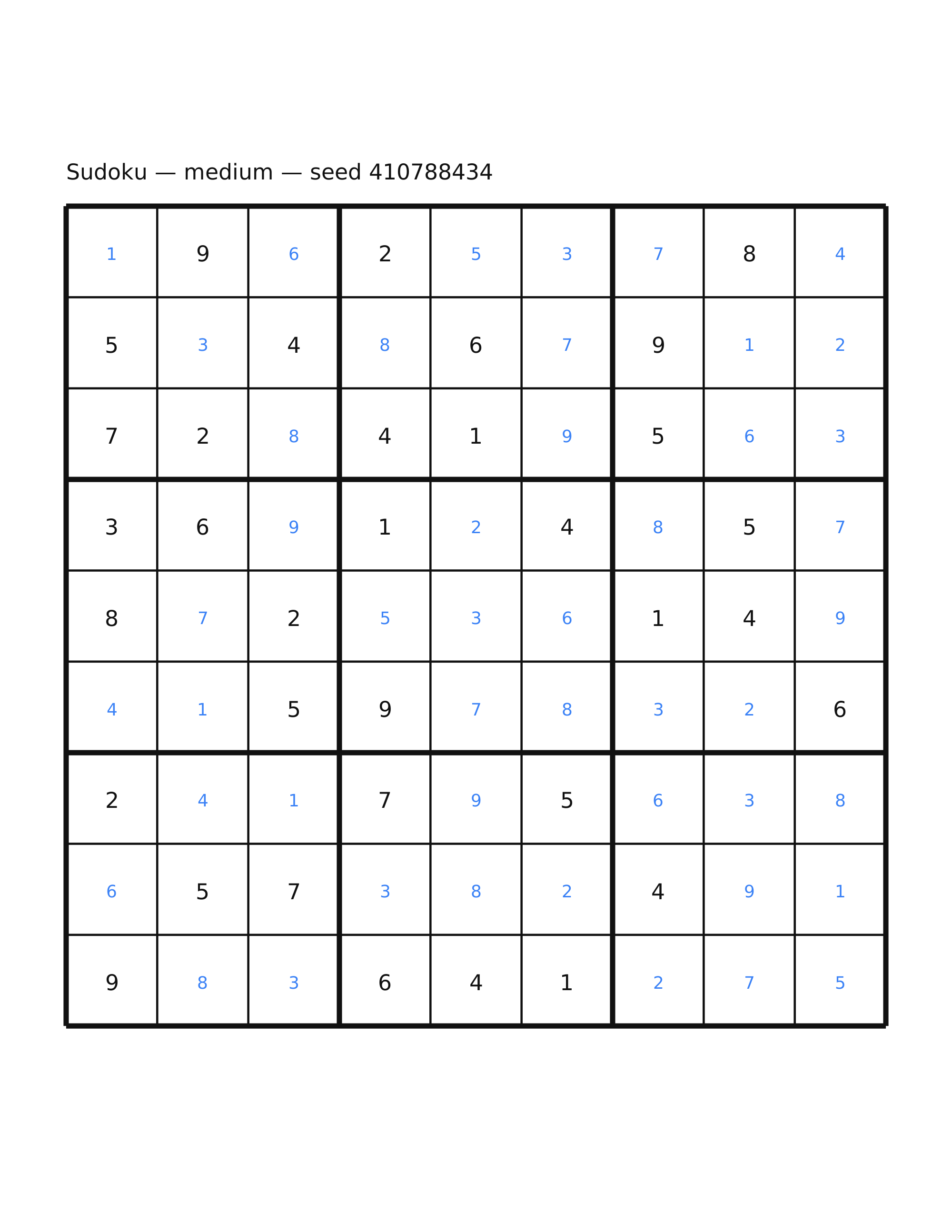 Sudoku — medium #12 — solution
