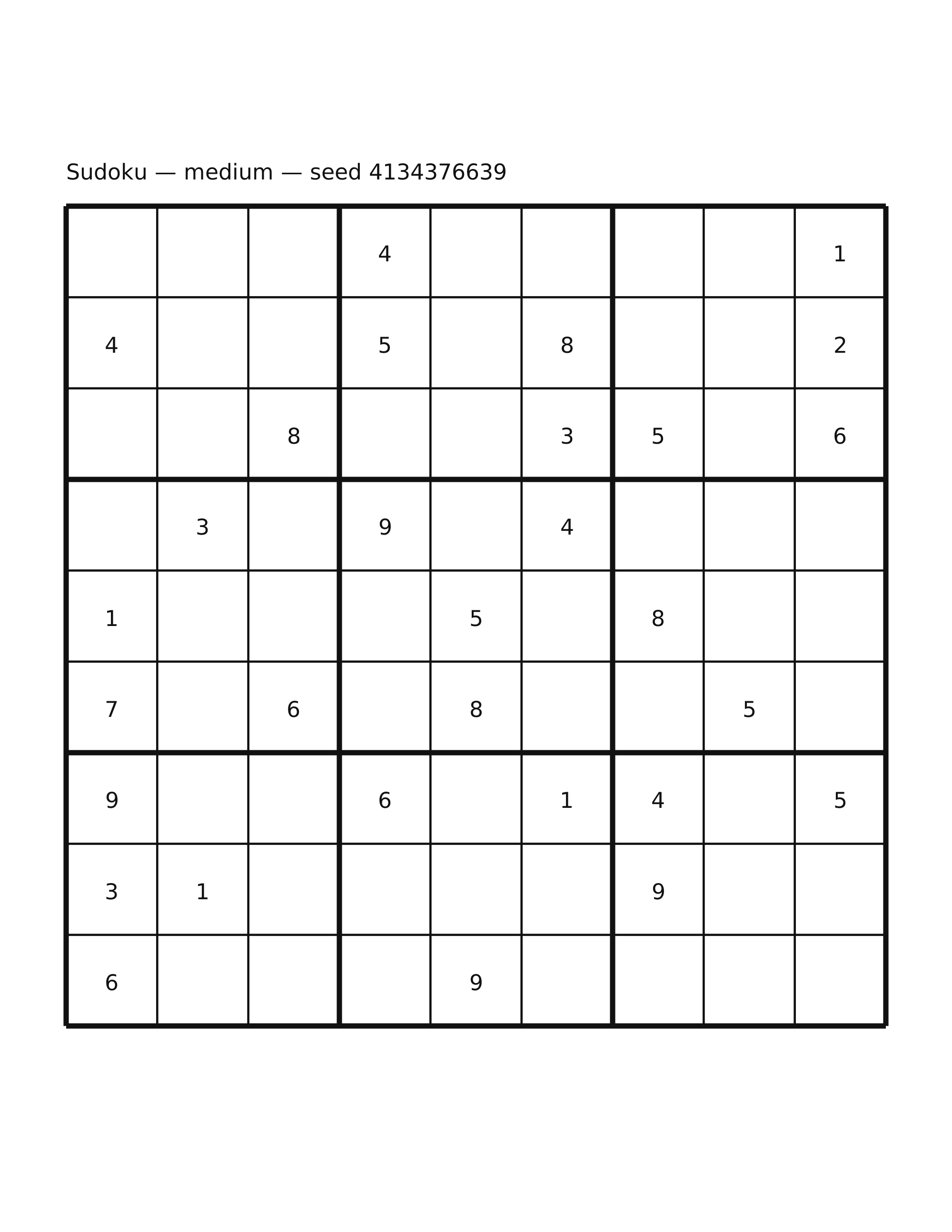 Sudoku — medium #38
