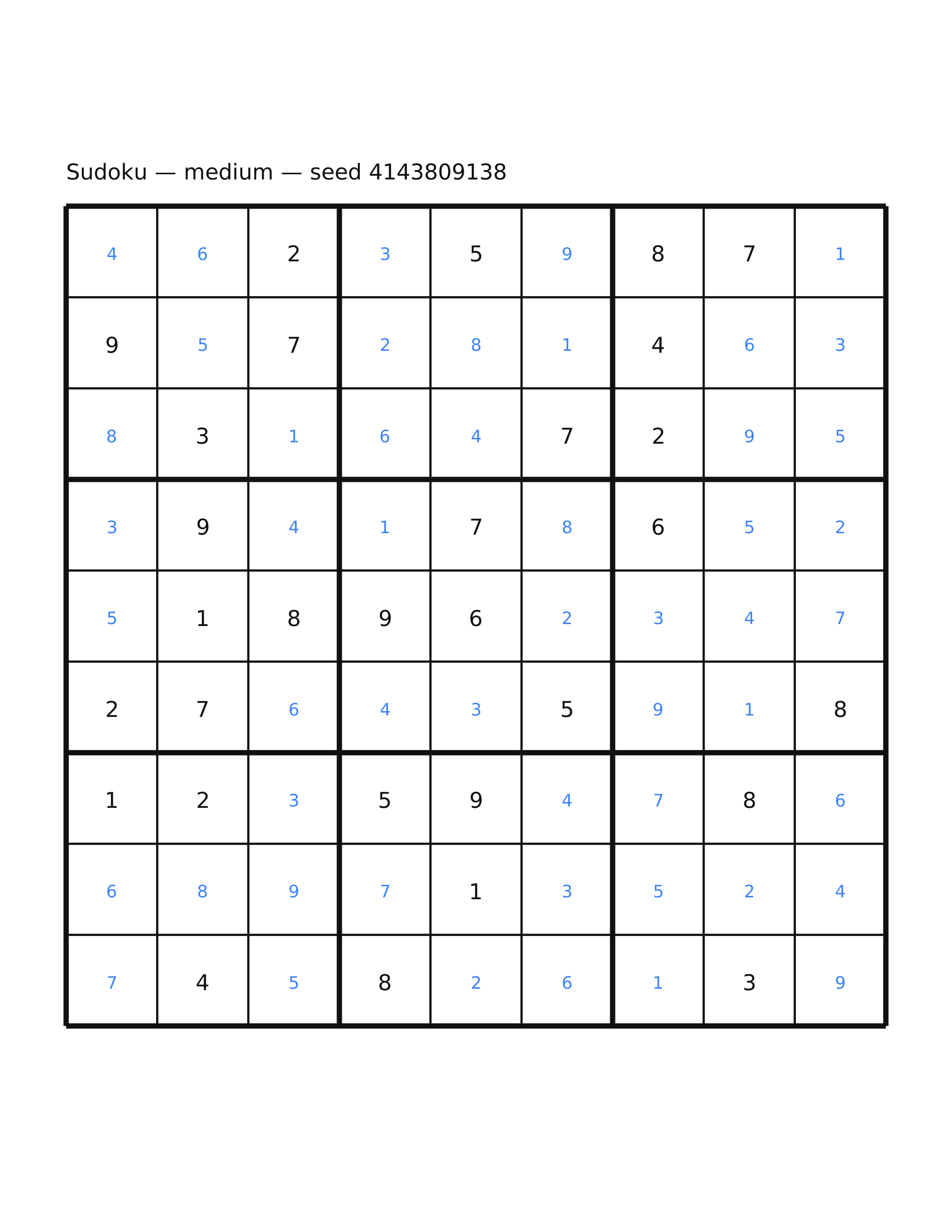 Sudoku — medium #58 — solution