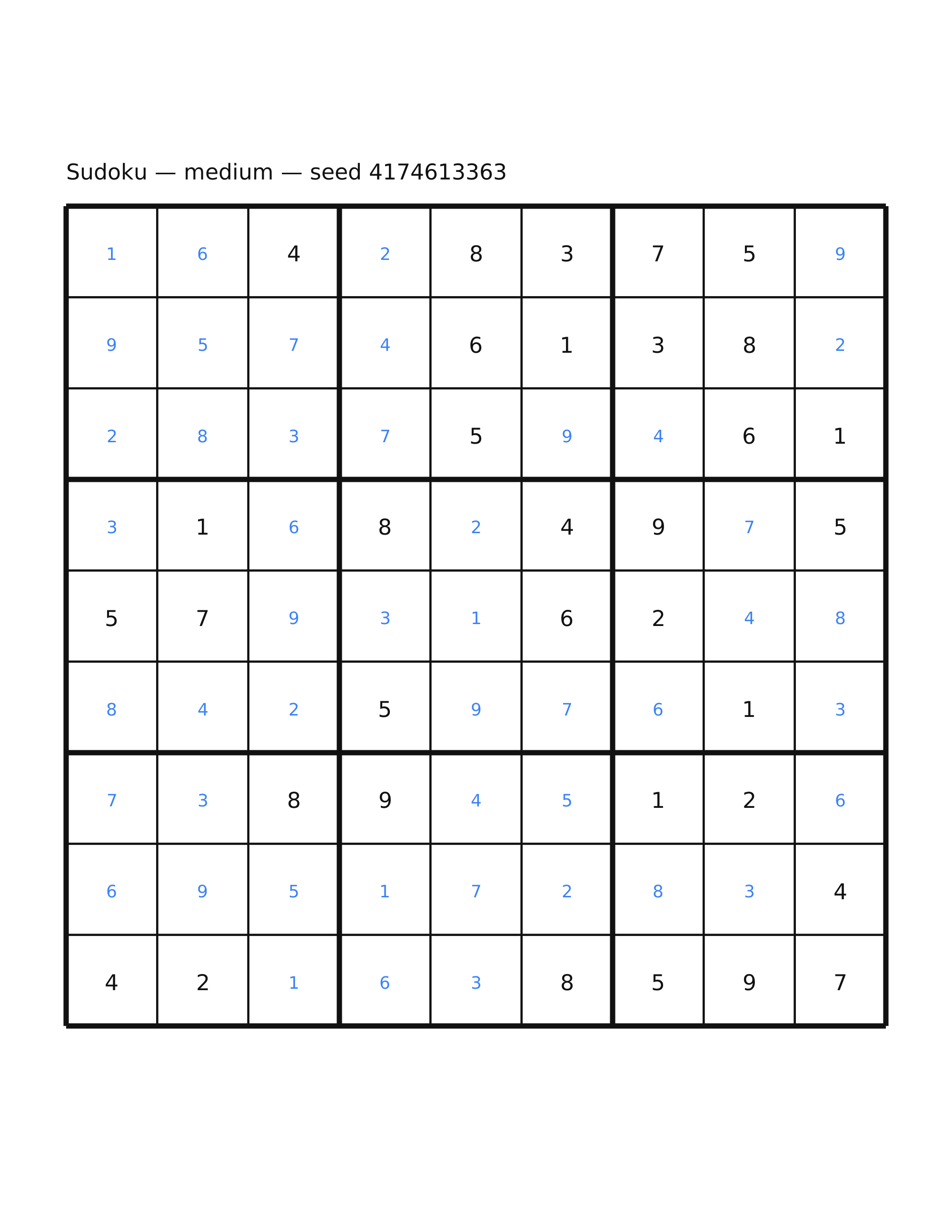 Sudoku — medium #34 — solution