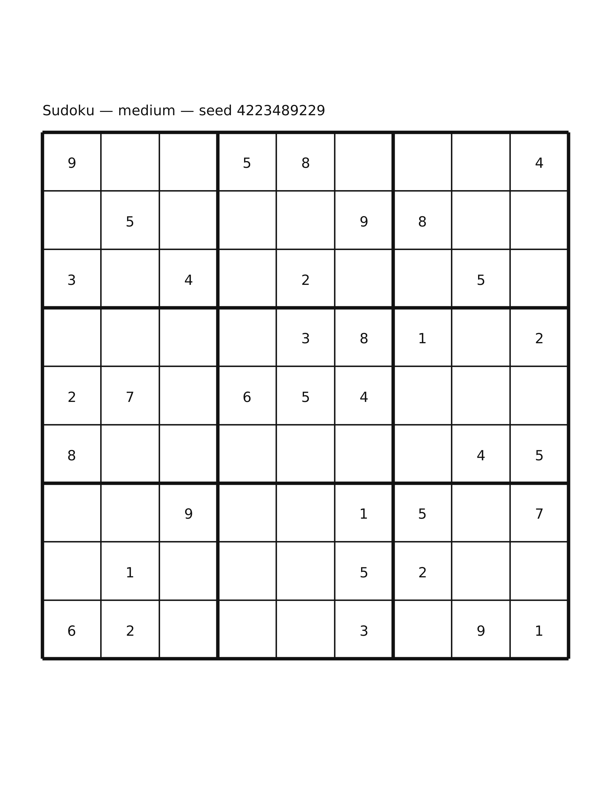 Sudoku — medium #57
