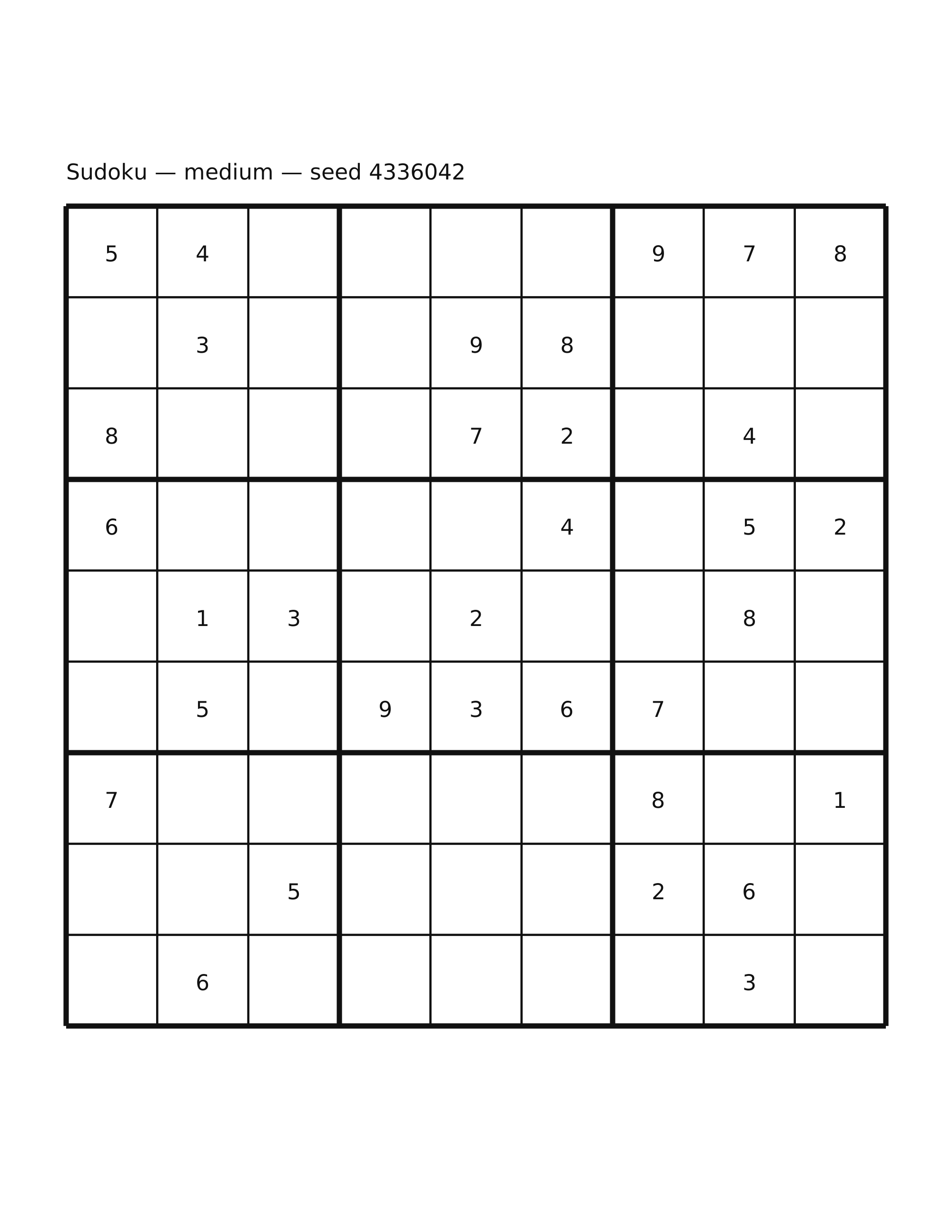 Sudoku — medium #20