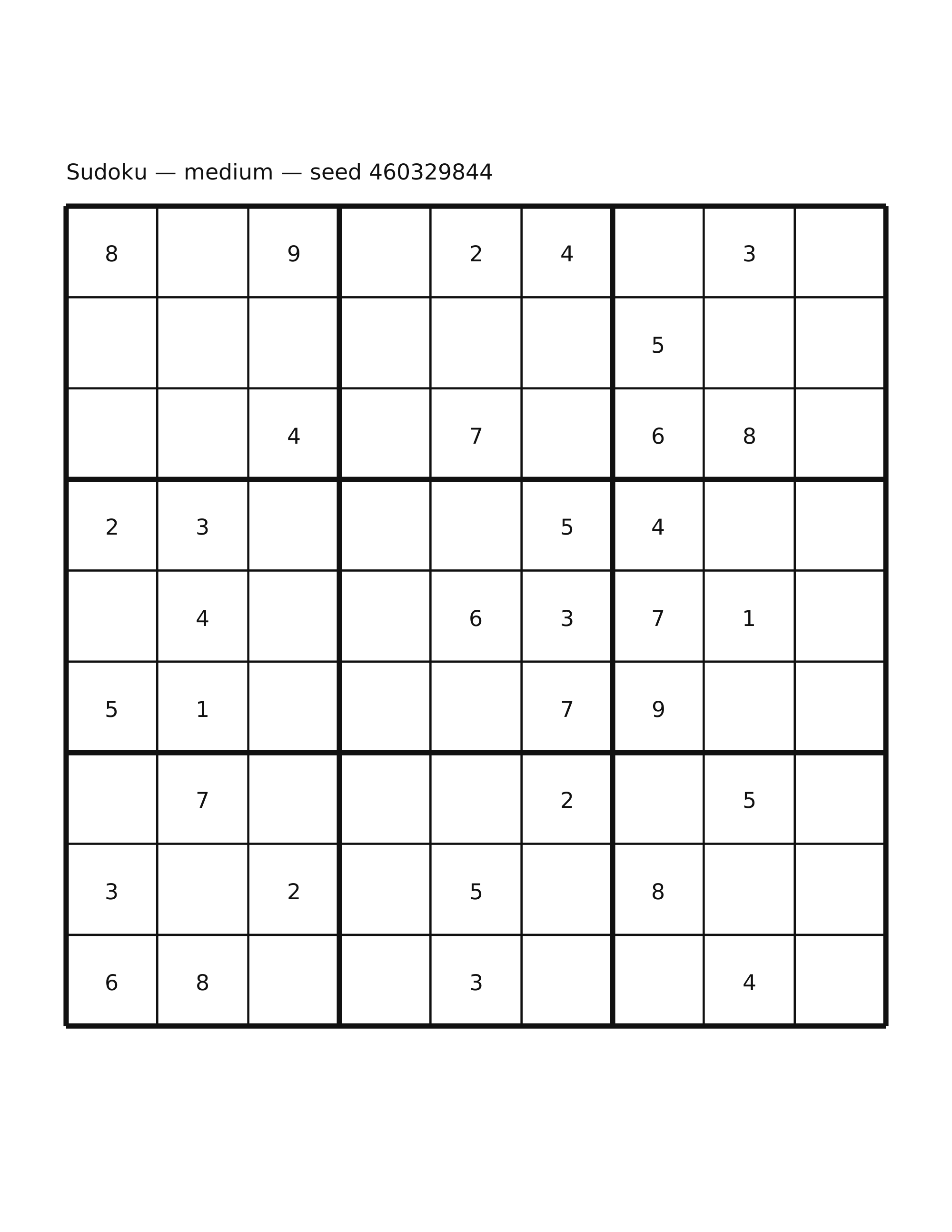 Sudoku — medium #58
