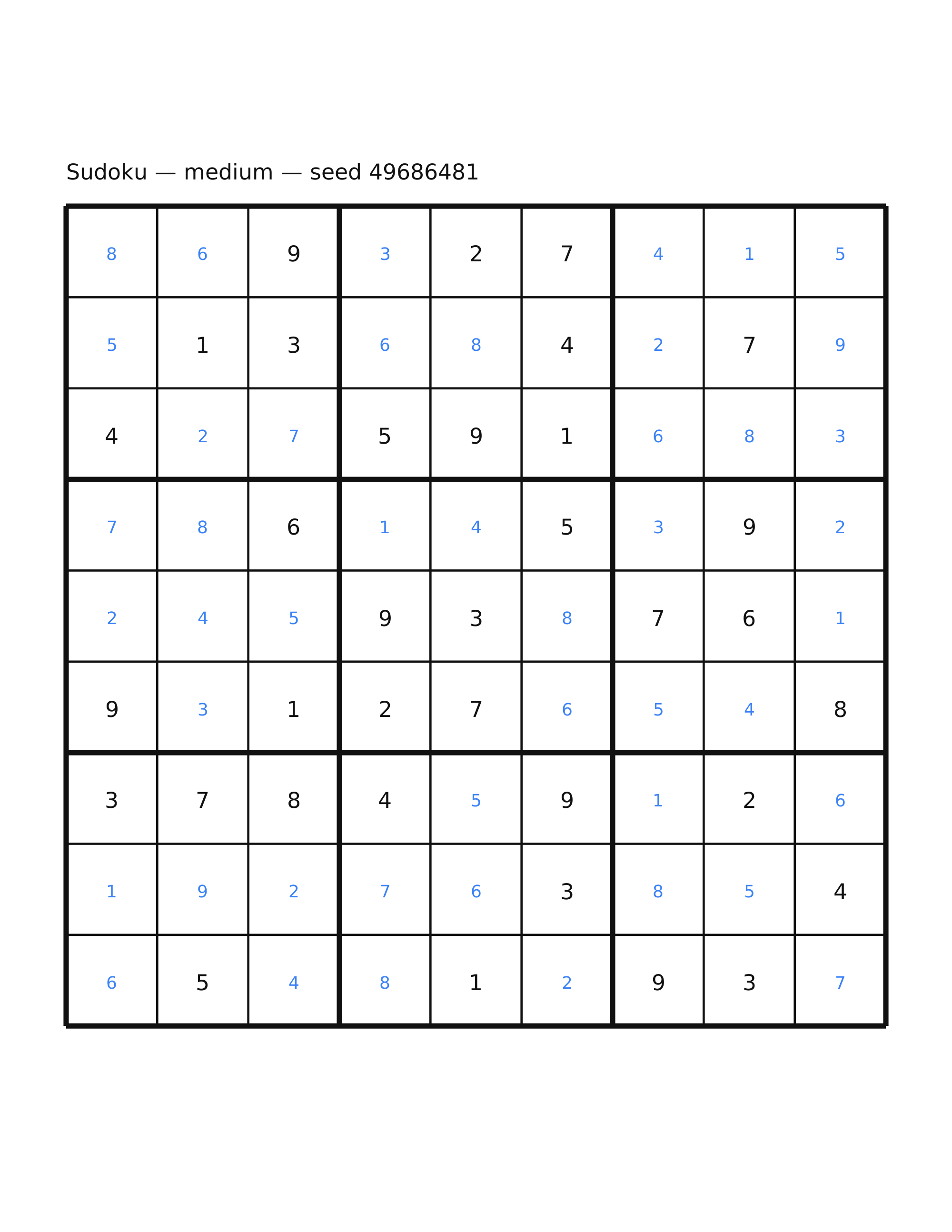 Sudoku — medium #41 — solution