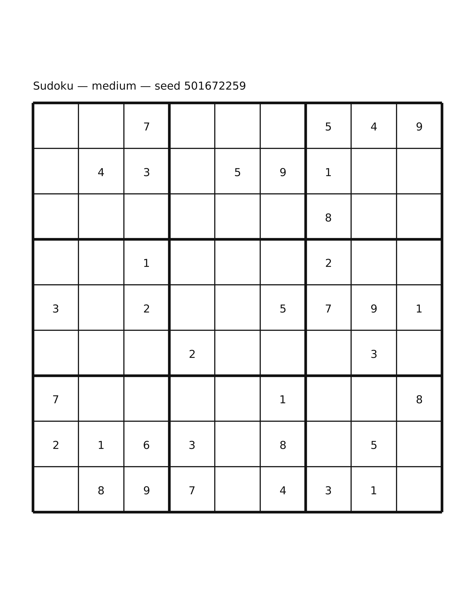 Sudoku — medium #16