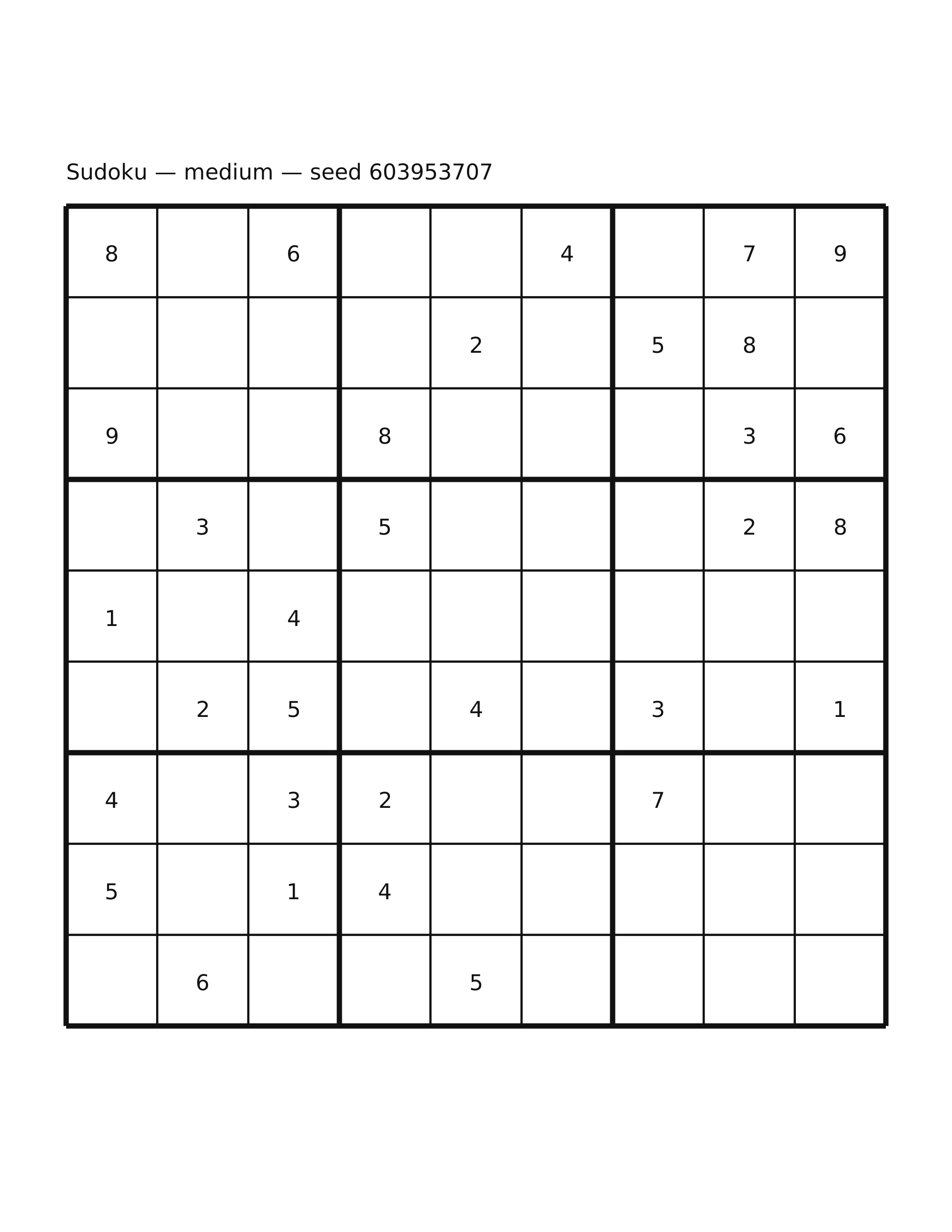Sudoku — medium #8