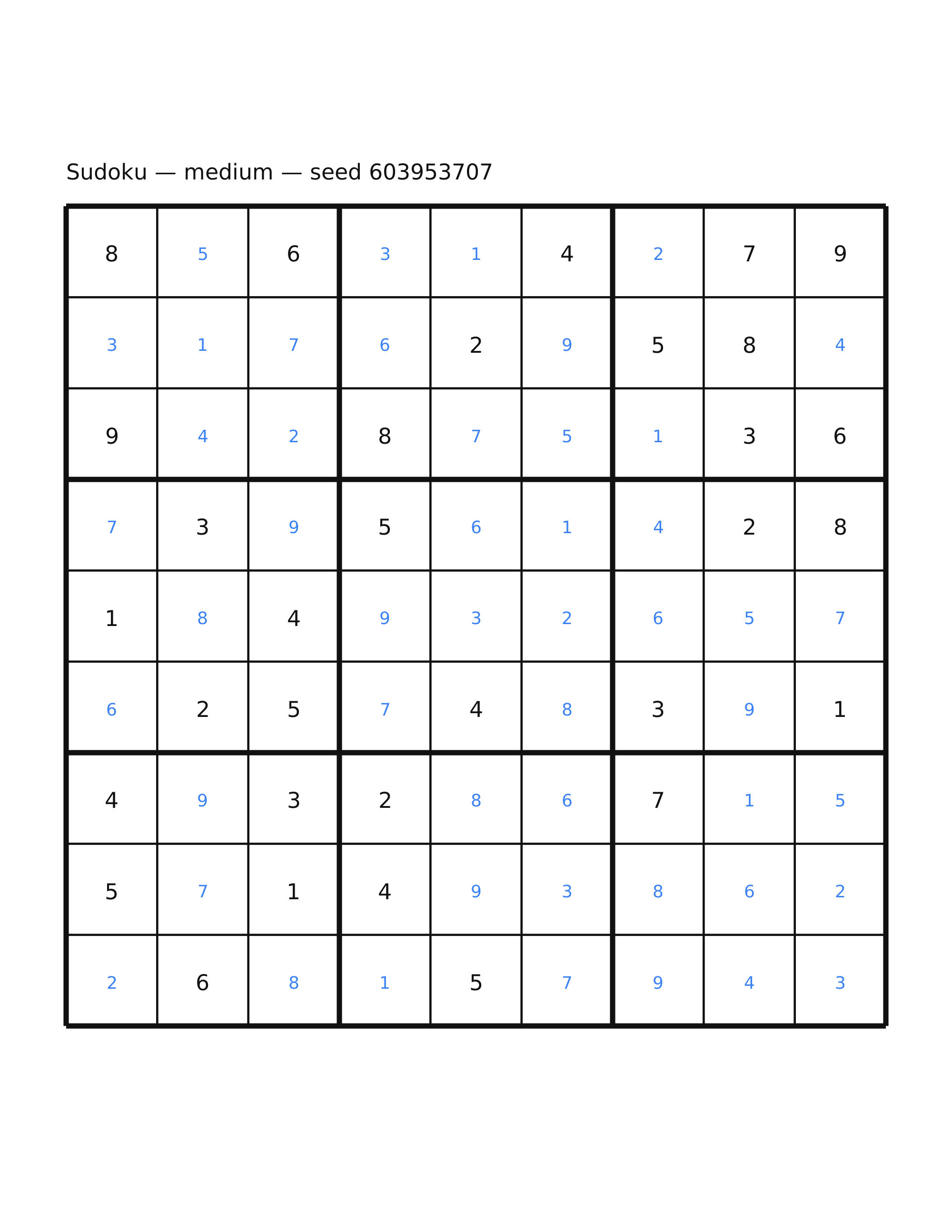 Sudoku — medium #8 — solution