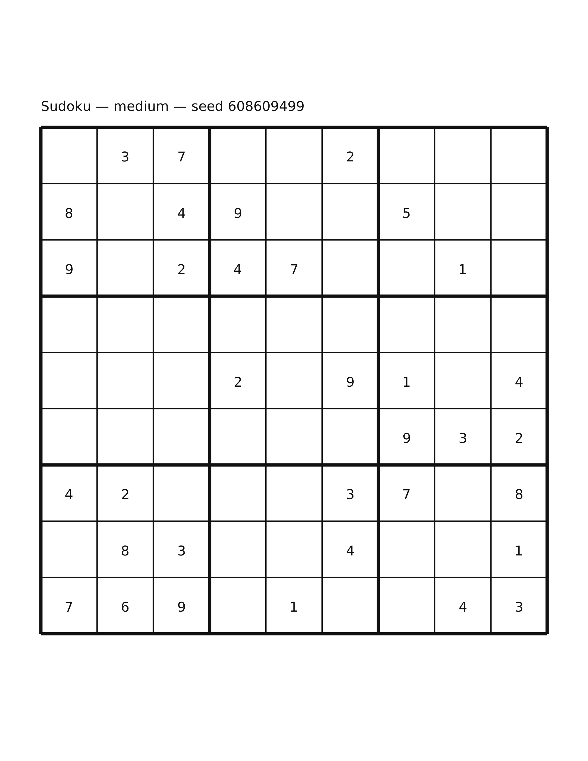 Sudoku — medium #58