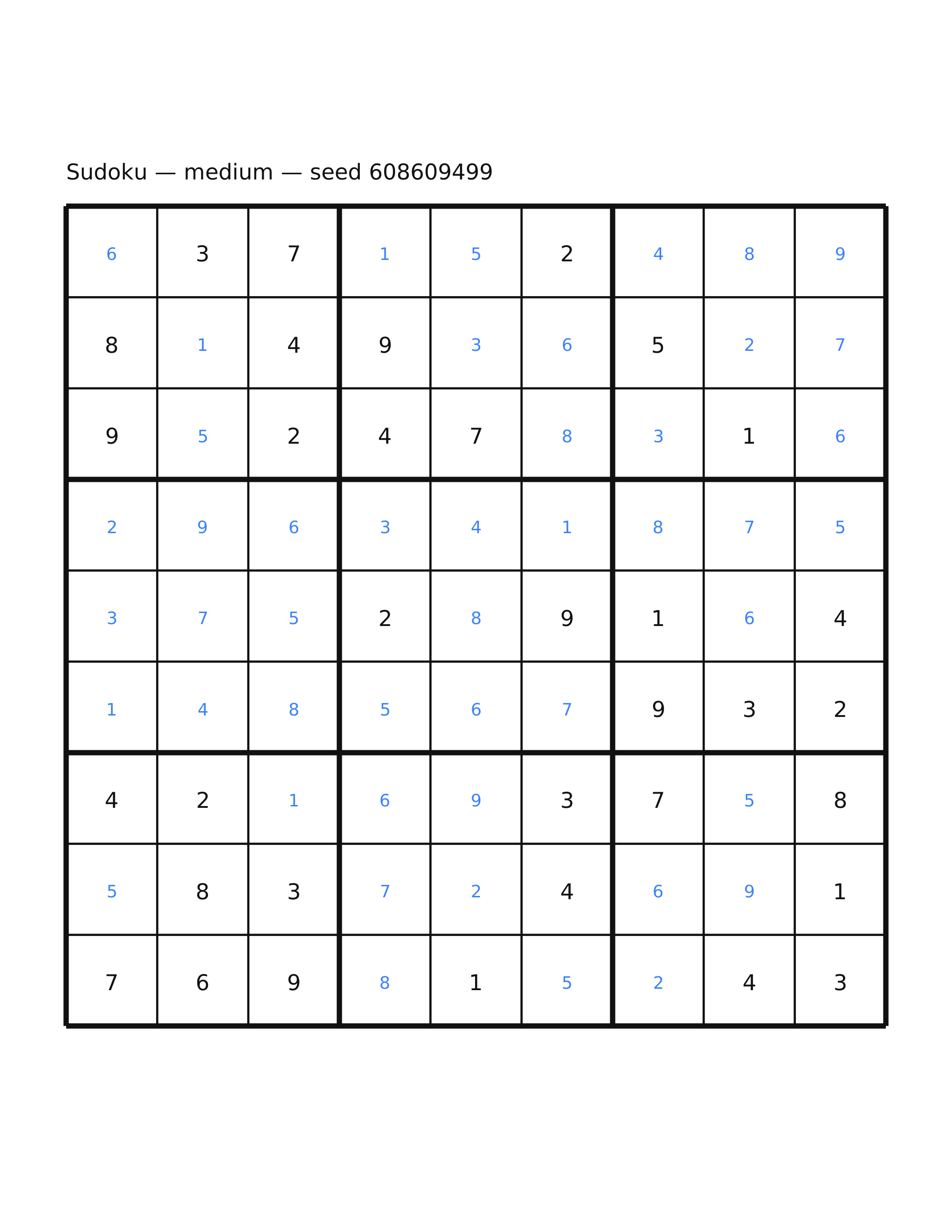 Sudoku — medium #58 — solution