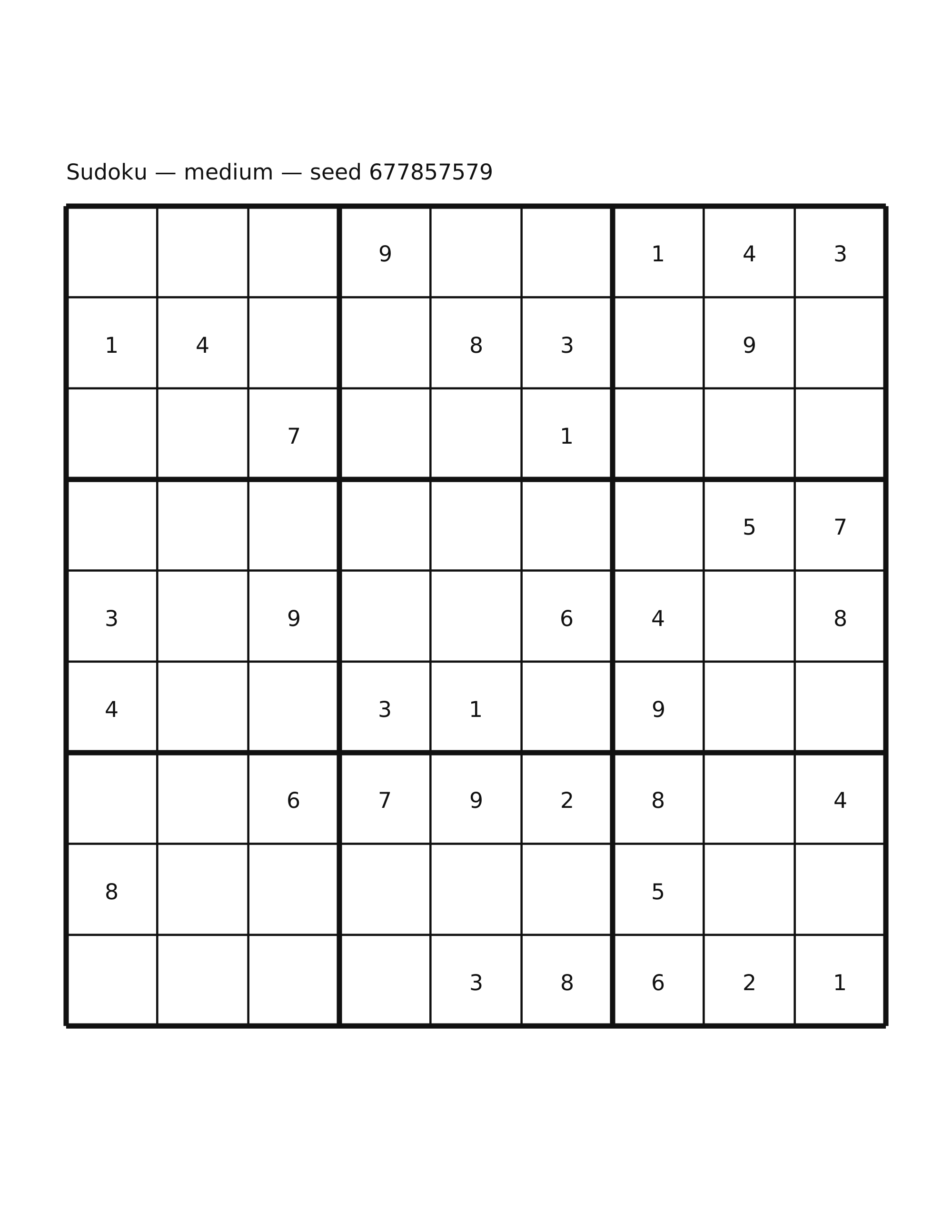 Sudoku — medium #59