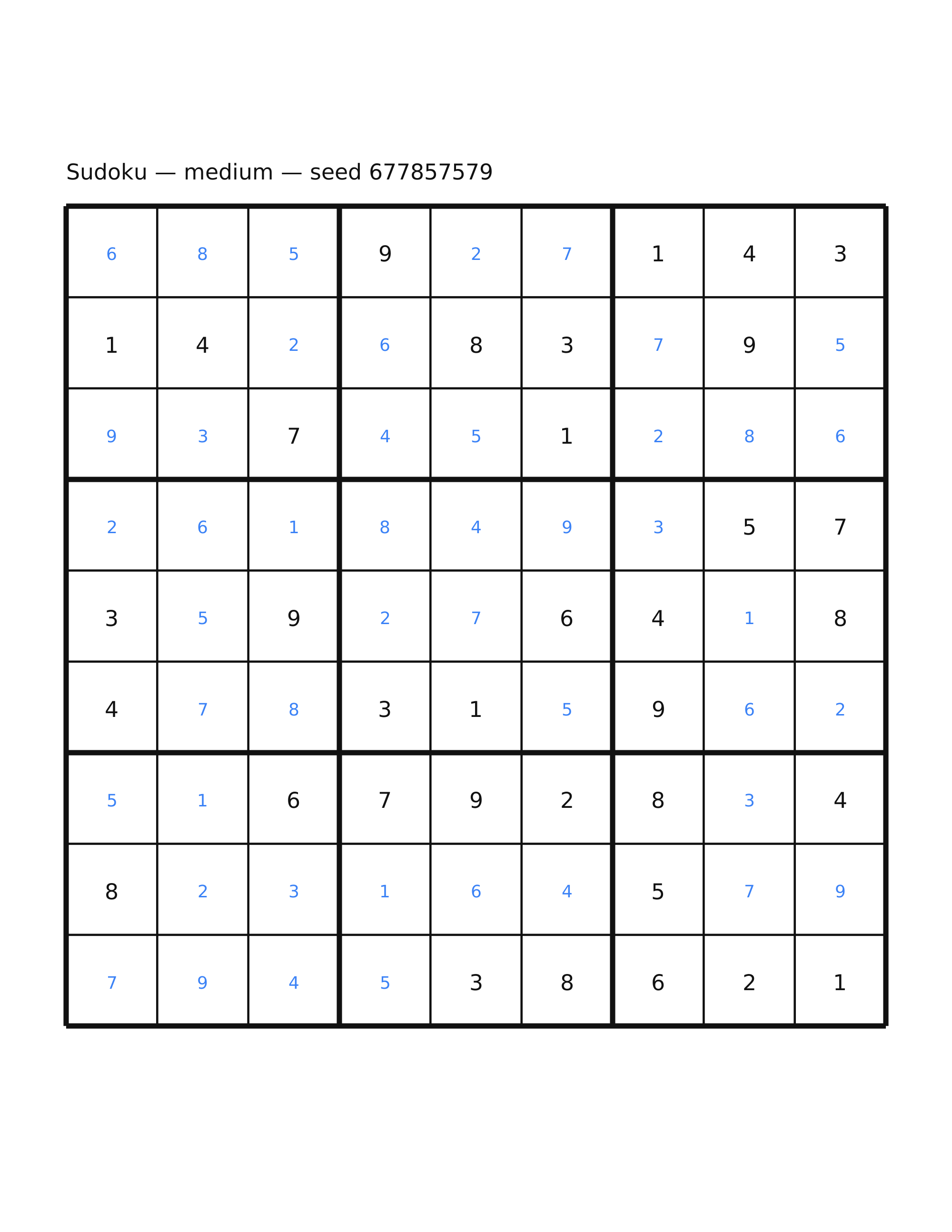 Sudoku — medium #59 — solution