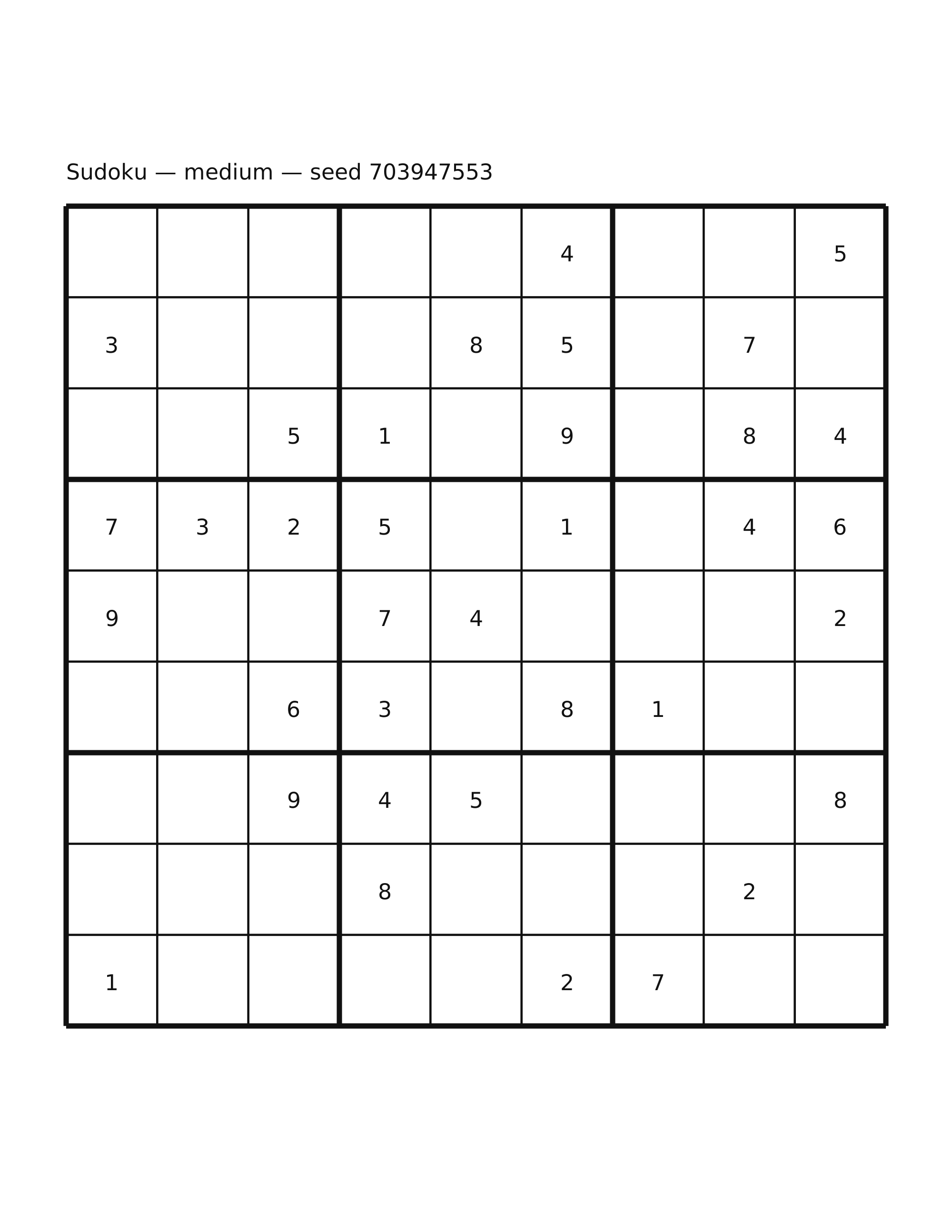 Sudoku — medium #18