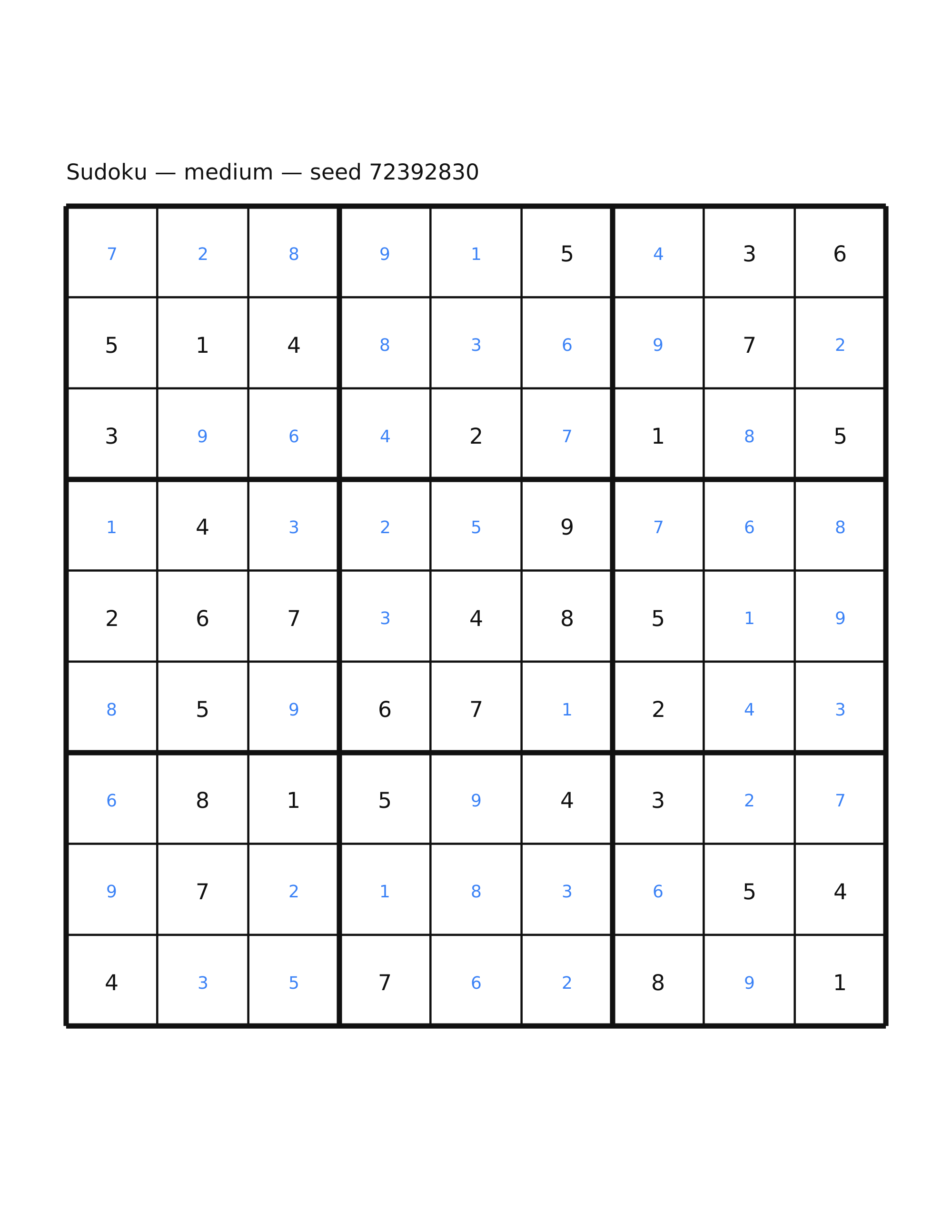 Sudoku — medium #57 — solution