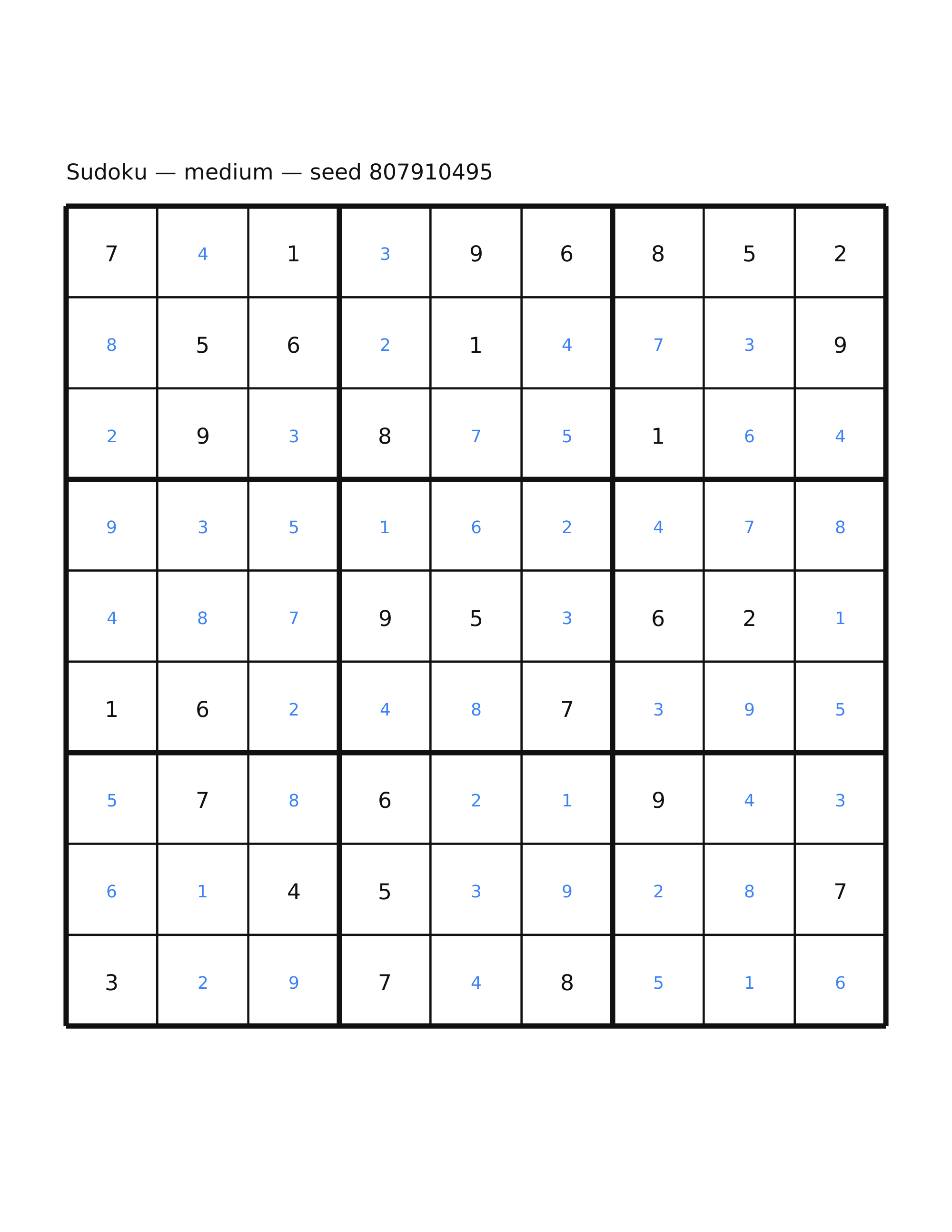 Sudoku — medium #34 — solution
