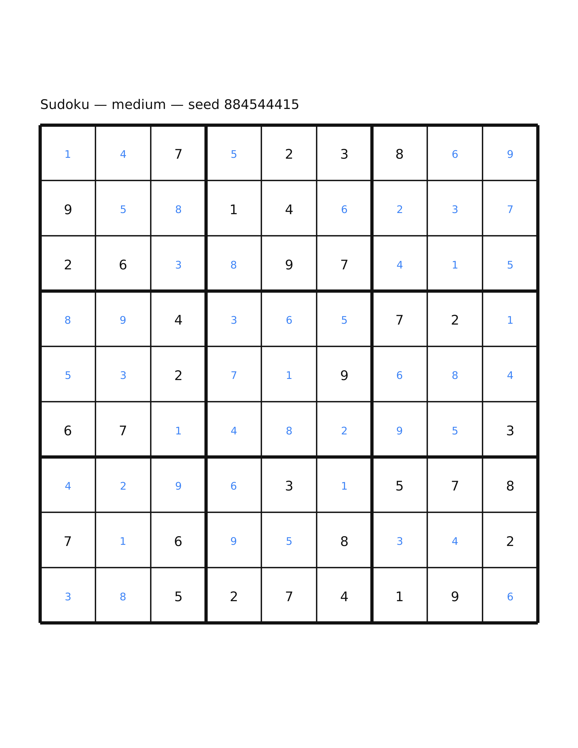 Sudoku — medium #22 — solution