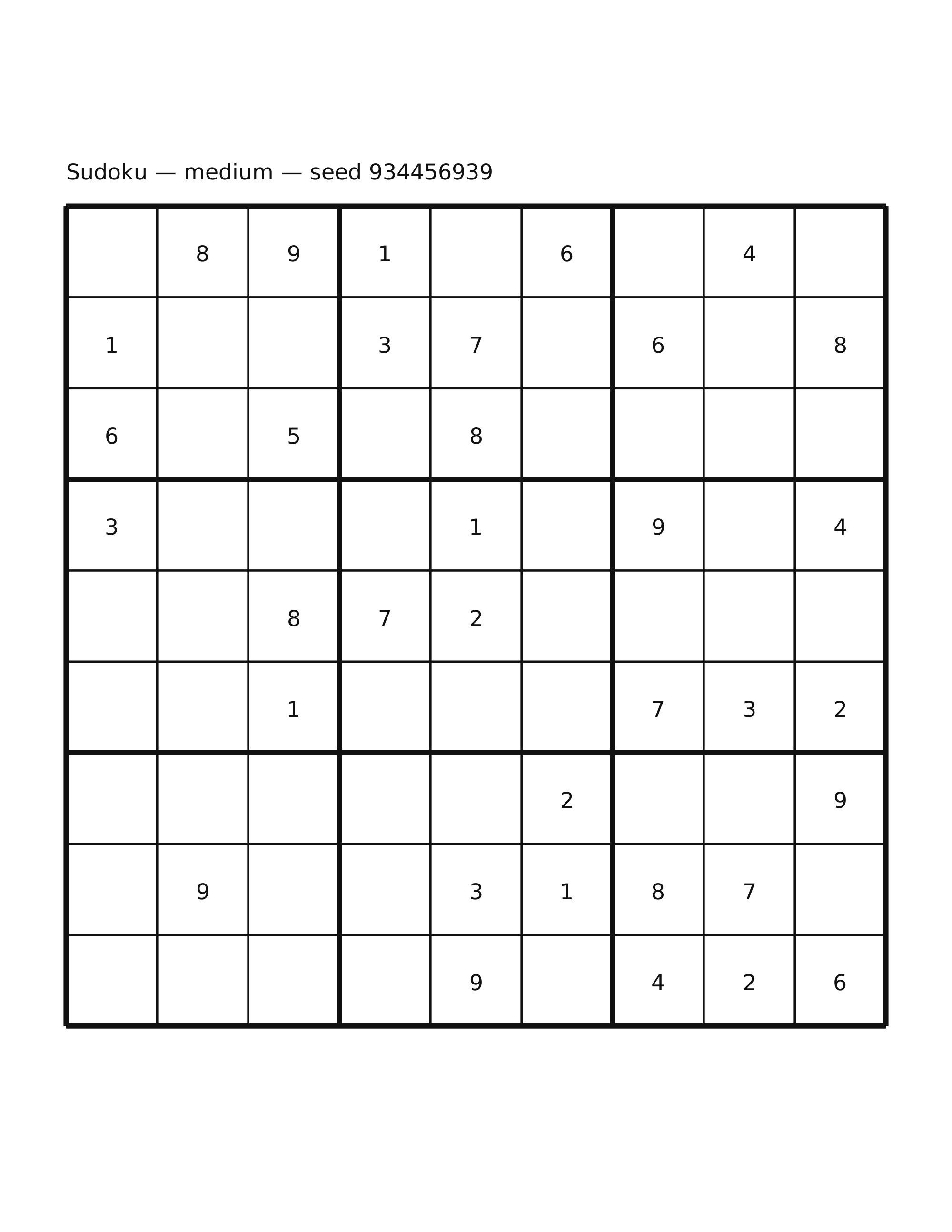 Sudoku — medium #40